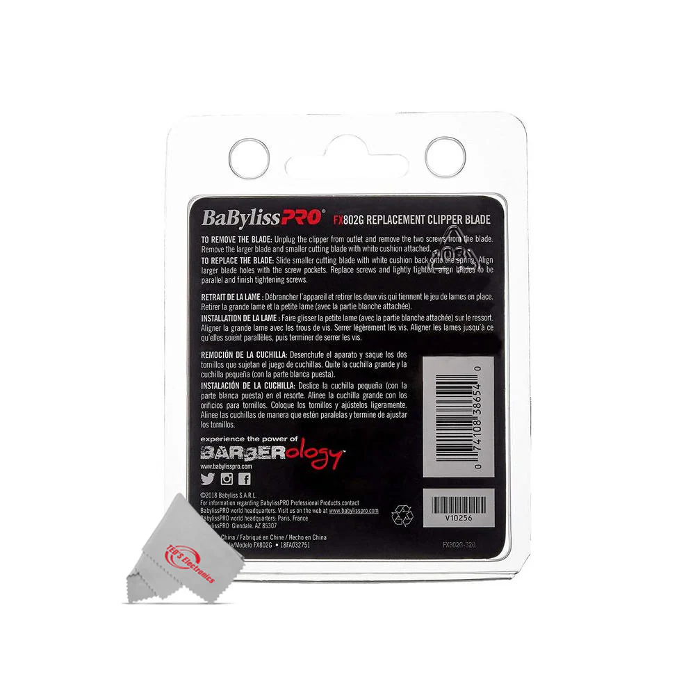 BaByliss Pro DLC and Titanium Coated Replacement Clipper Blade Fits FX870G, FX870BN, FX870RG, FX870W, FXF880 #FX802G - Image 4