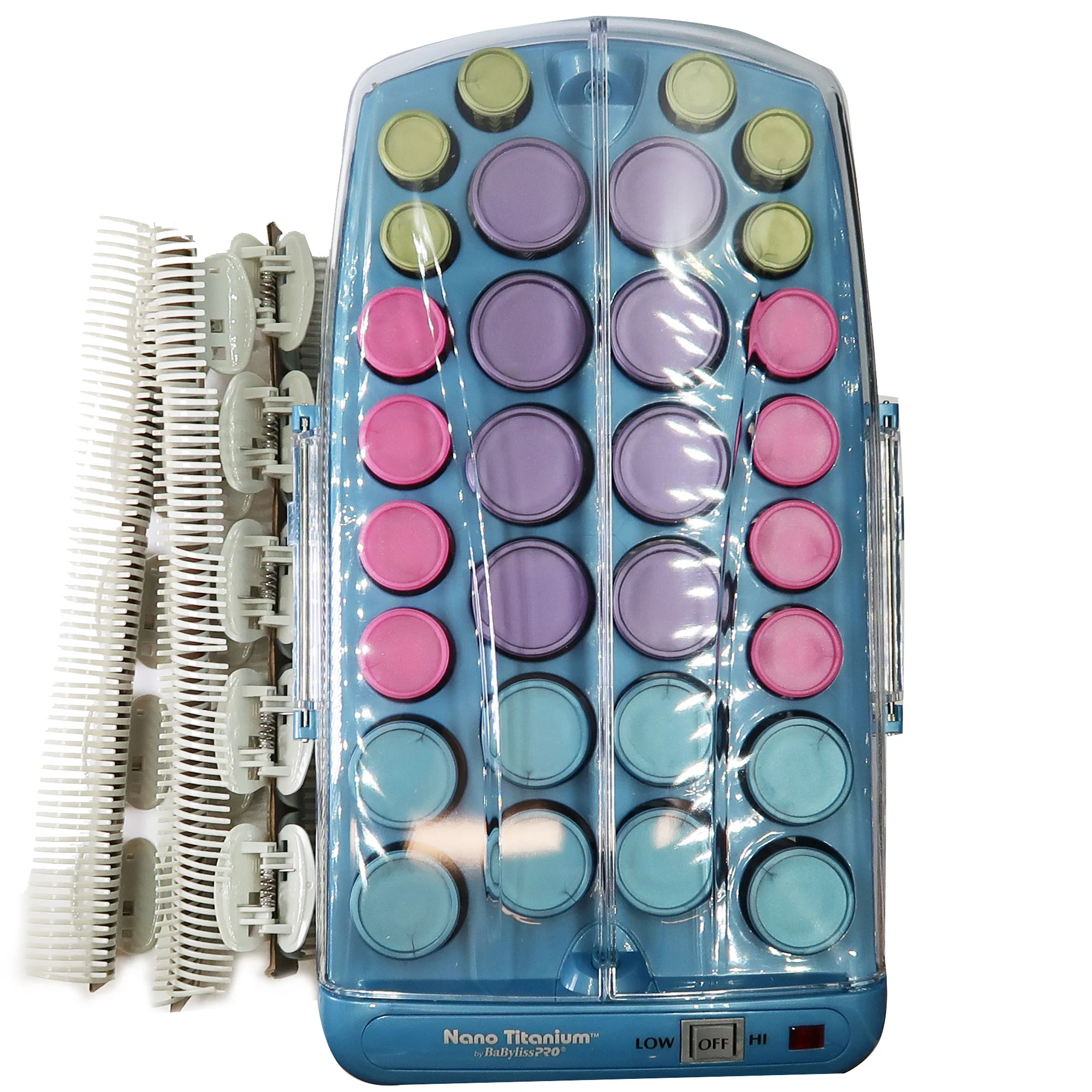 BabylissPRO Nano Titanium 30 Piece Roller Hairsetter BABNTHS40 with BaBylissPRO Barberology Accessories - Image 3
