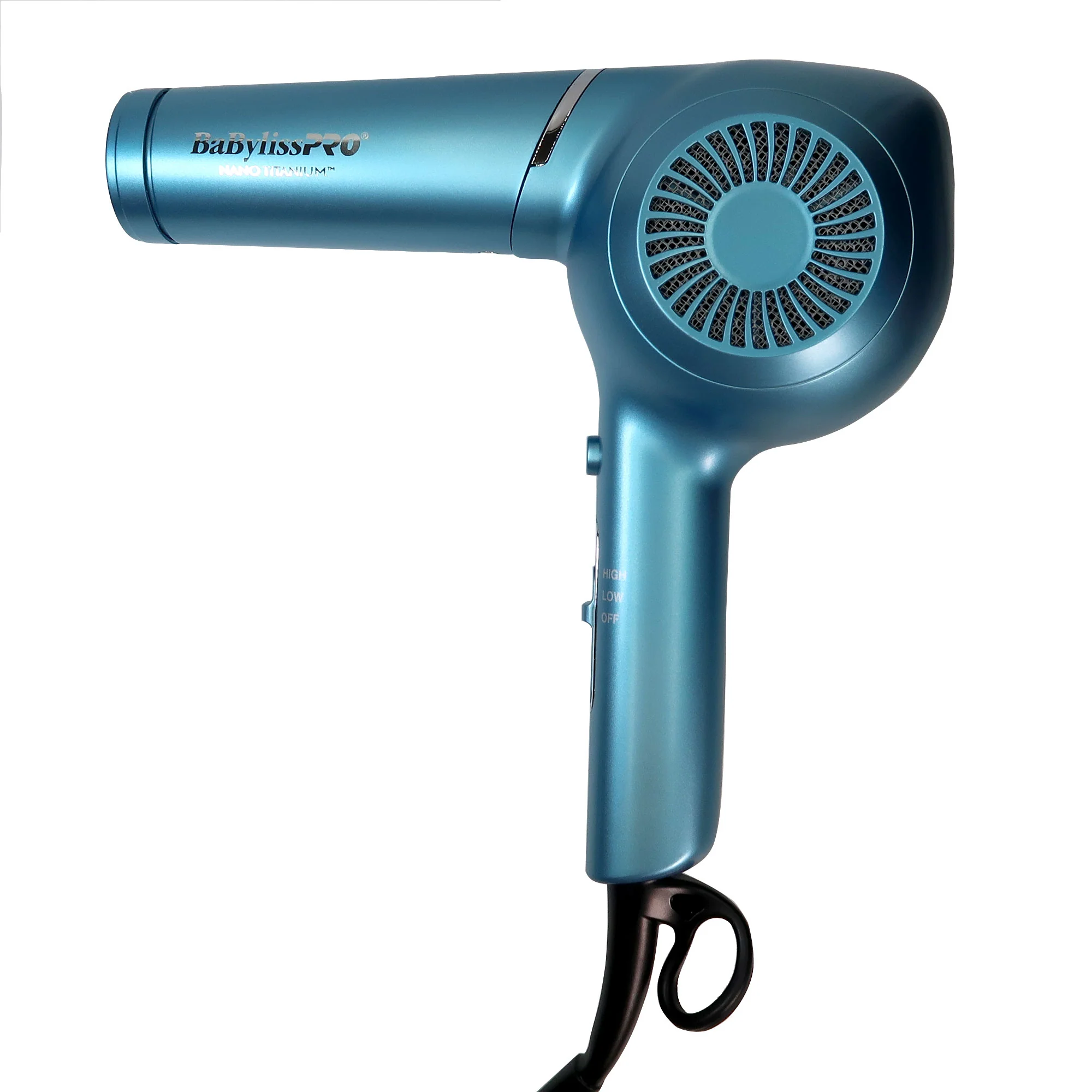 BaBylissPro Classic Professional Pistol-Grip Dryer 1875 Watts Blue BNT5175UC with CryoCare The Cold Brush Cryotherapy for Hair Hydrates Shines and Smoothes and Conair Pro Ergo-Grip Vented Brush for Blow Drying - Image 3