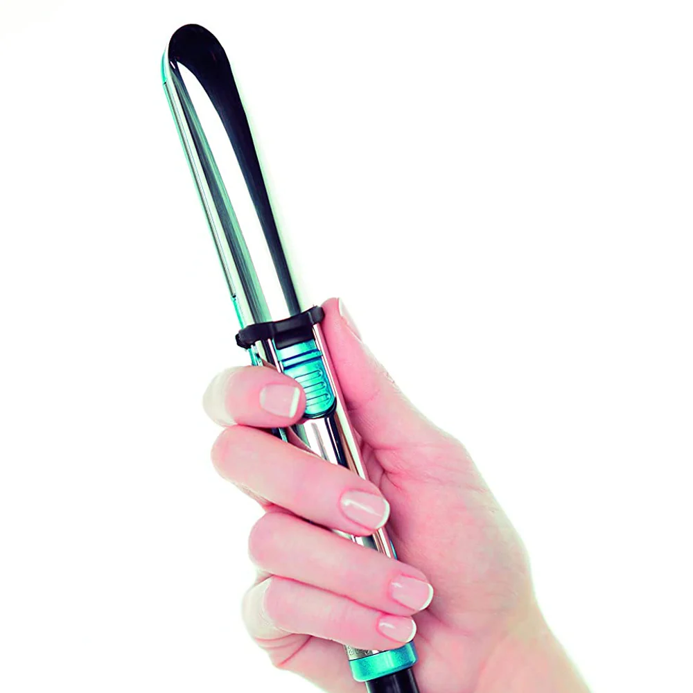 BaBylissPRO Nano Titanium Prima Ionic Stainless Steel Mini Iron 3/4" - Travel Size Flat Iron with BaBylissPRO Nano Titanium Bambino Compact Dryer BNT5510UC - Image 4