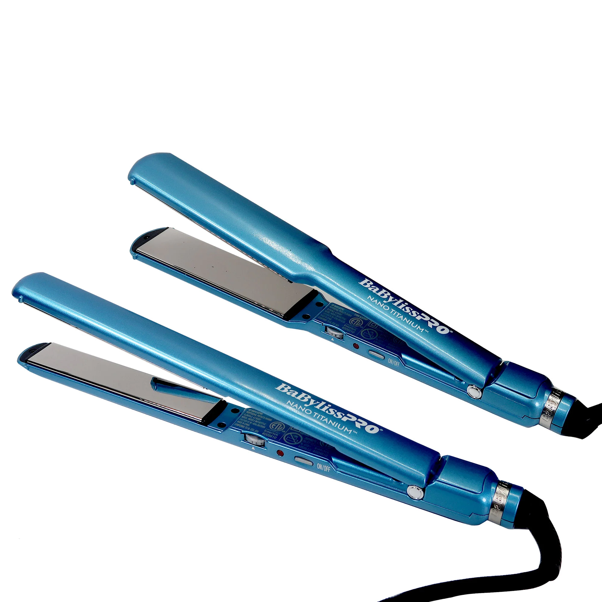 BaByliss Pro Nano Titanium Ultra-Thin Flat Irons 1" & 1 ½" Combo #BNTPP57UC with Wahl Flat Top Comb Black #3333 - Image 2