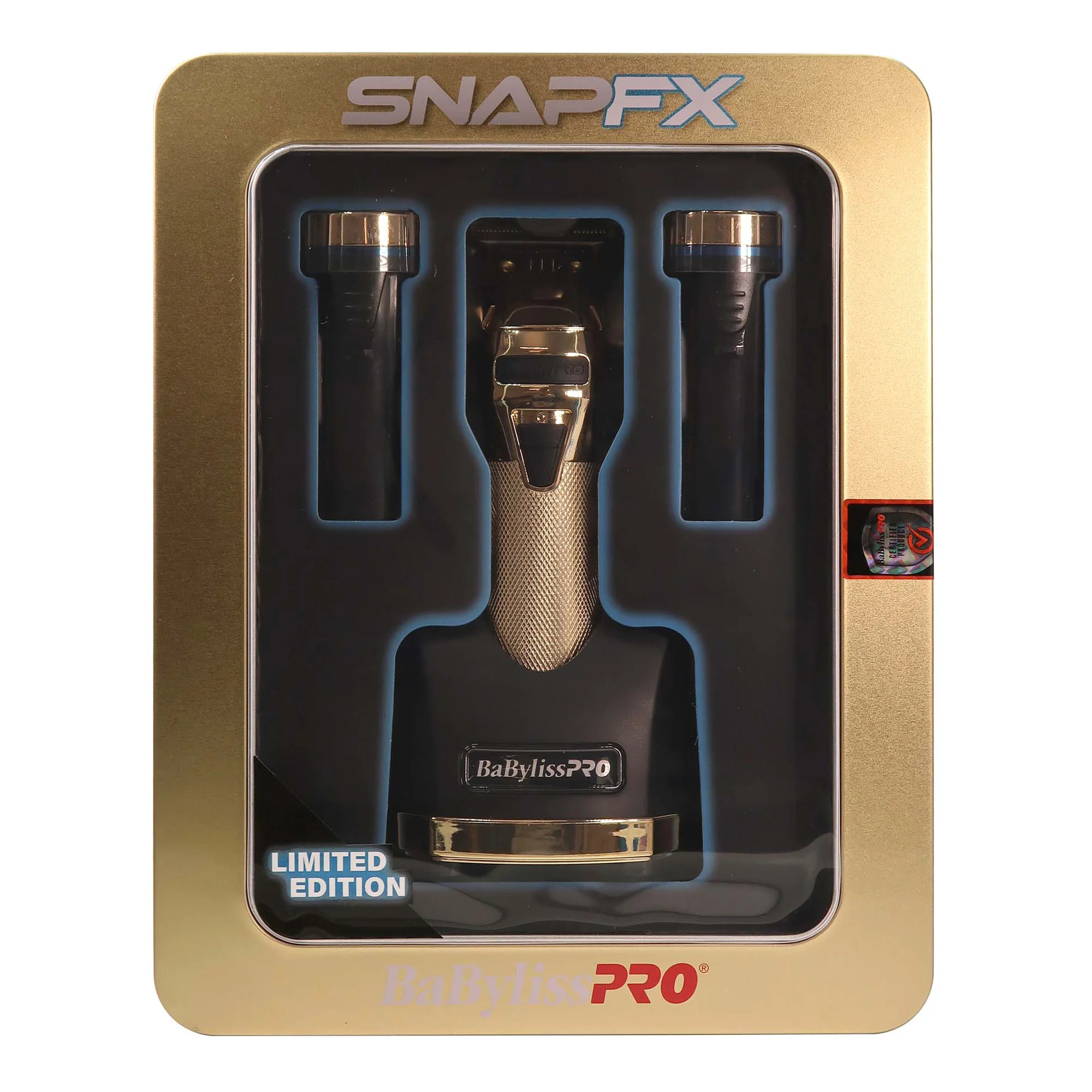 BaBylissPRO Limited Edition SnapFX Cordless Trimmer with Snap In/Out Dual Lithium Battery System FX797GI and Barber Accessories - Image 4