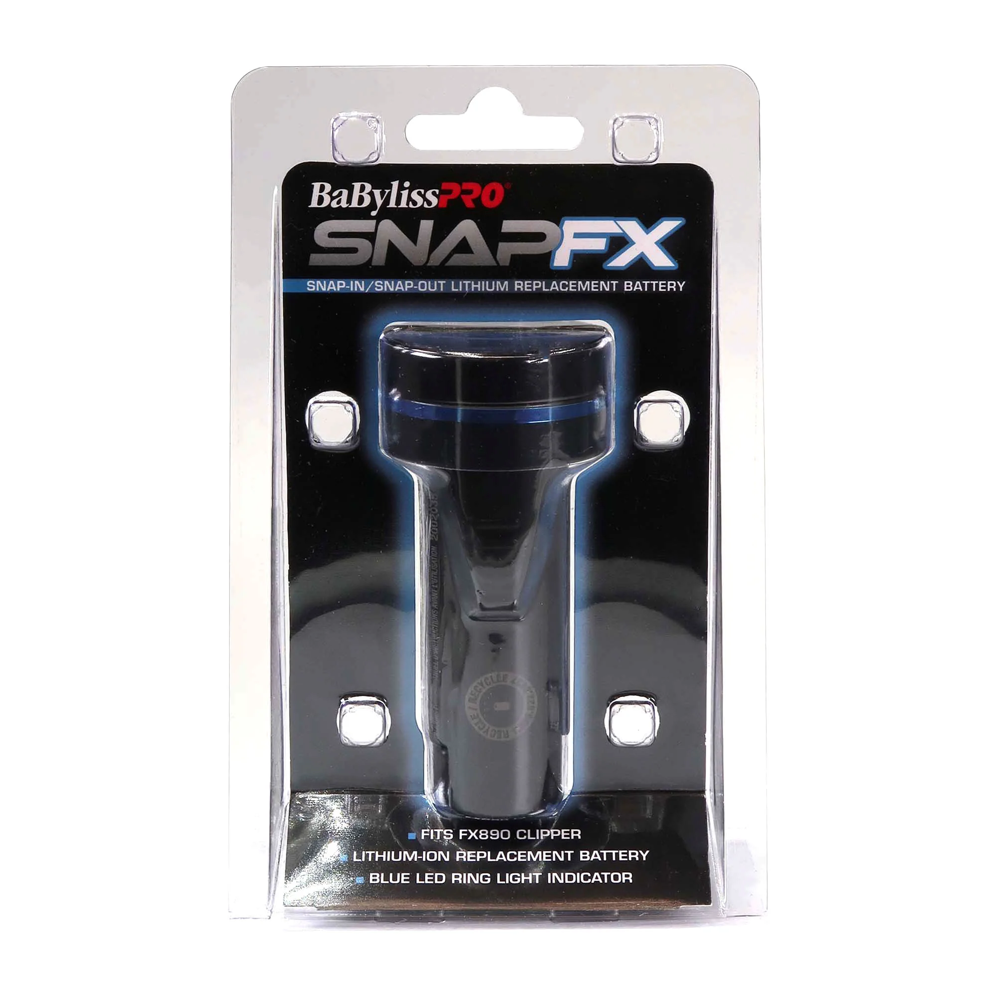 BaByliss Pro SNAPFX Clipper With Snap In/Out Dual Lithium Battery System FX890 with 2x BaByliss Pro SNAPFX Replacement Battery Fits FX890 Clipper FXBPC and Barber Accessories - Image 5