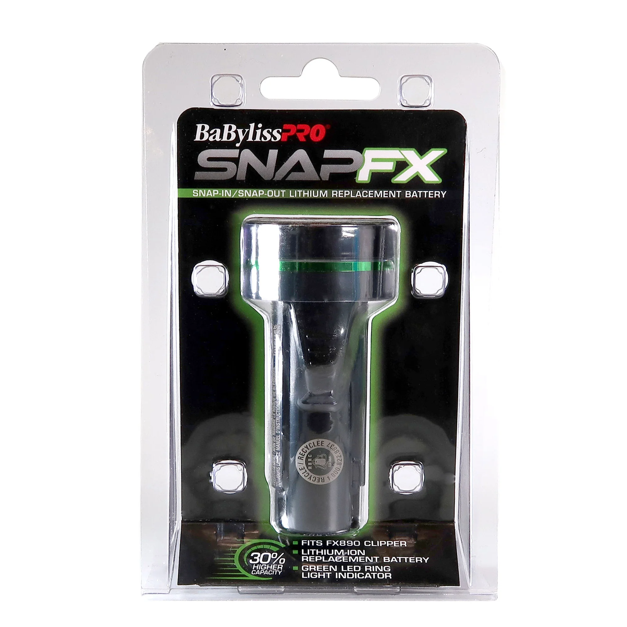 BaByliss PRO Limited Edition Snap FX Cordless Clipper w/ Snap In/Out Dual Lithium Battery System and 2x BaBylissPRO SnapFX High Capacity Clipper Replacement Battery (FXBPC33) fits FX890 Clipper Bundle - Image 4