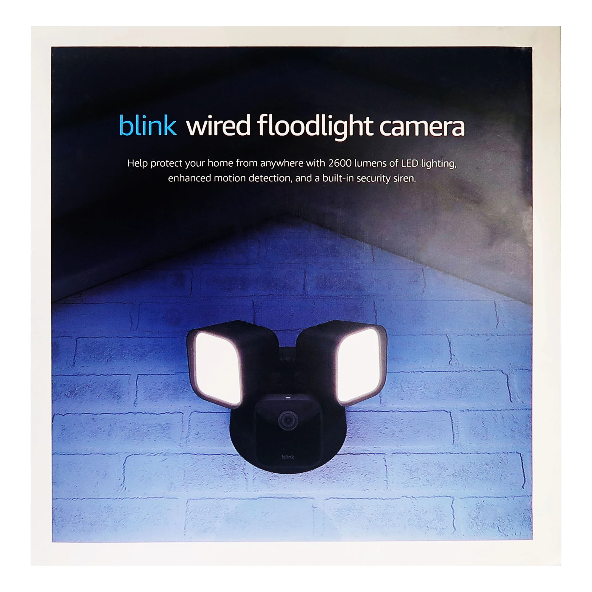 2x Blink Wired Floodlight Camera 2600 lumens Works with Alexa – 1 camera (Black) - Image 3