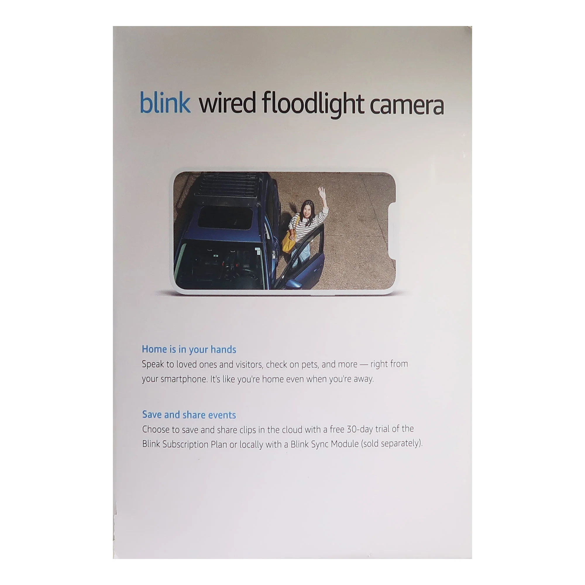2x Blink Wired Floodlight Camera 2600 lumens Works with Alexa – 1 camera (Black) - Image 4