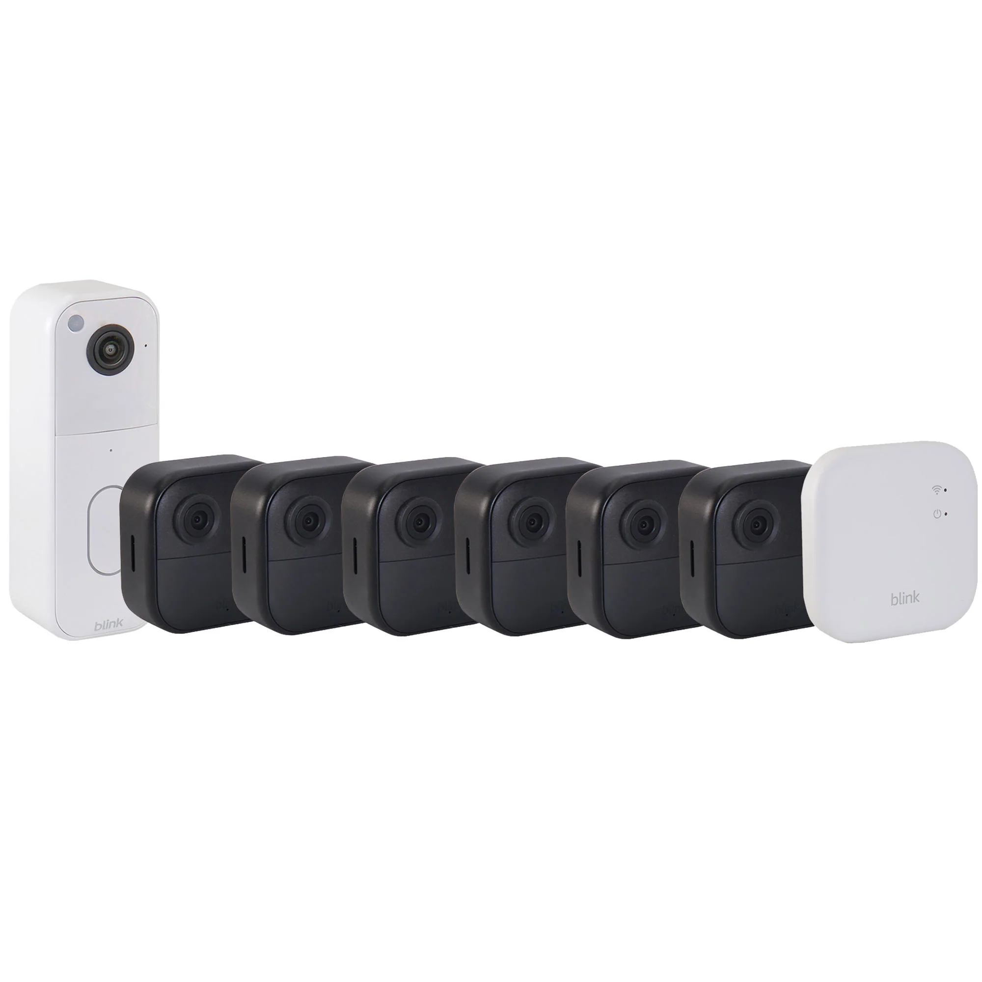 Blink Outdoor 4 XR 6-Camera System 400ft Range + Sync Module XR & Blink Video Doorbell