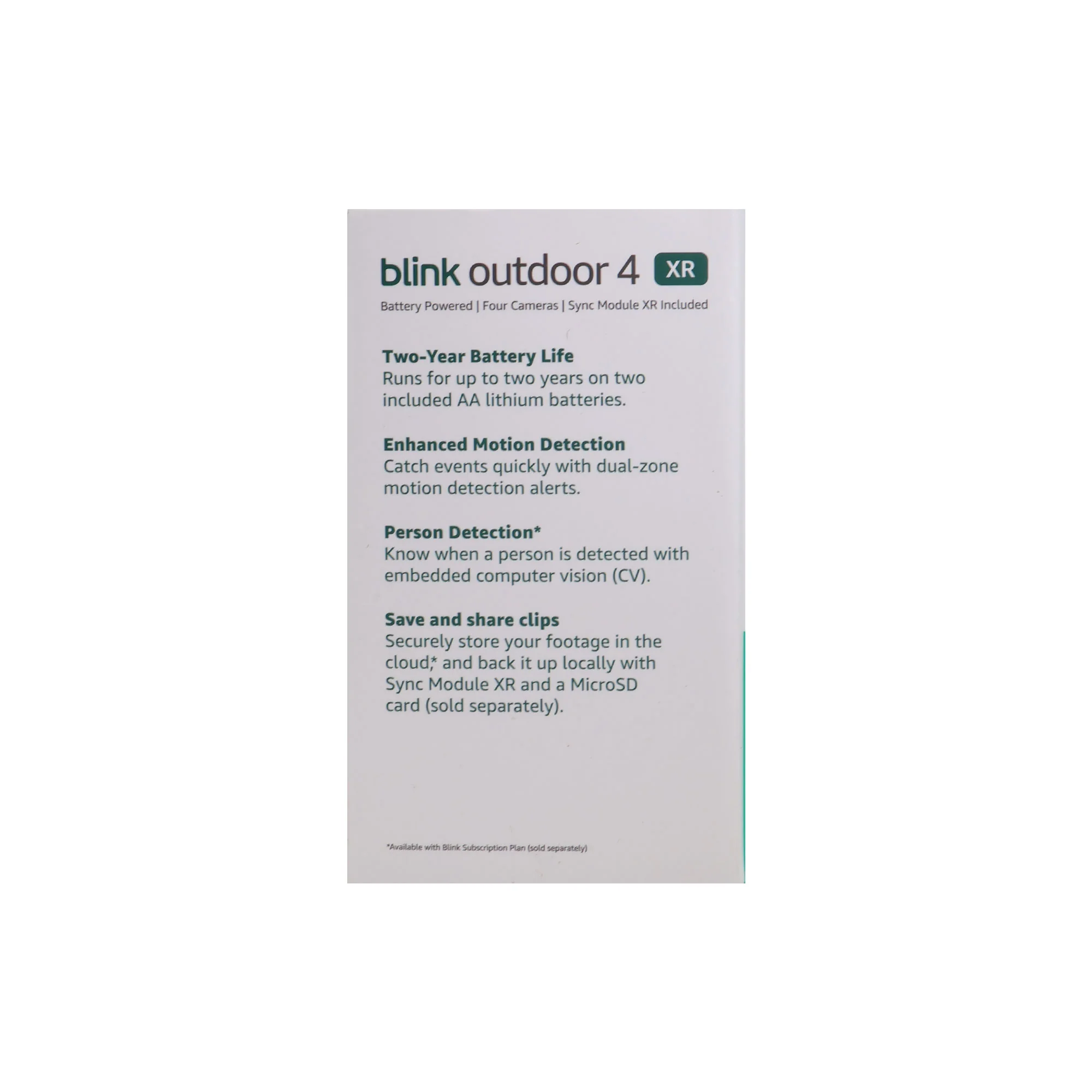 Blink Outdoor 4 XR Wireless Security Camer, 400 Feet of Extended Range (Sync Module XR included) - 4 Cameras - Image 4