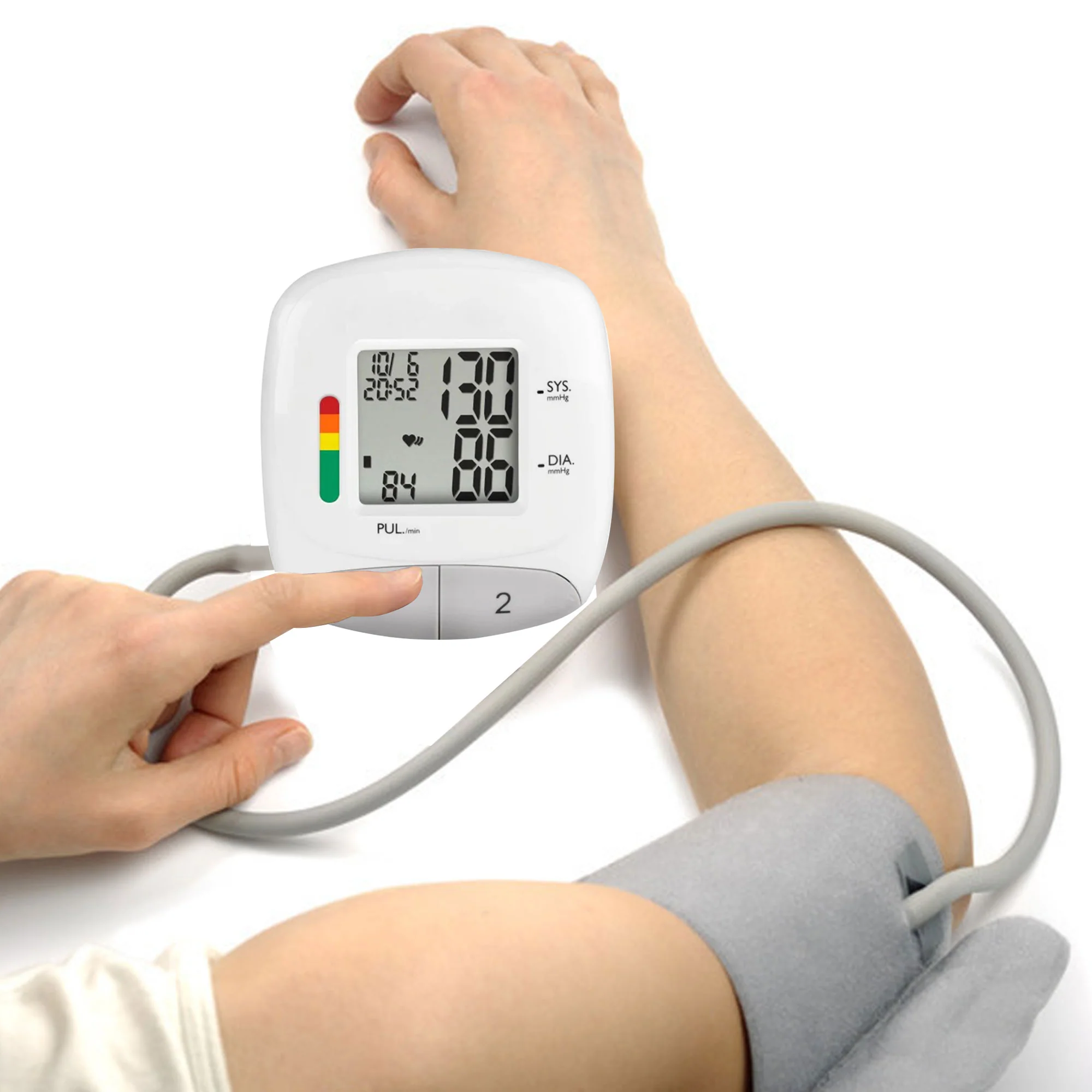 Vivitar Blood Pressure Monitor - Automatic Digital Upper Arm Blood Pressure, Heart Rate PB Machine with Adjustable Cuff, Memory Function - 10 Units - Image 7