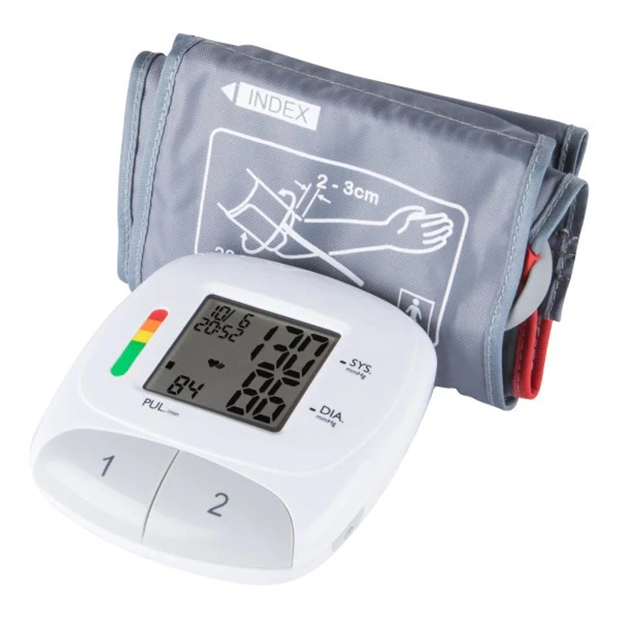 Vivitar Blood Pressure Monitor - Automatic Digital Upper Arm Blood Pressure, Heart Rate PB Machine with Adjustable Cuff, Memory Function - 5 Units - Image 2