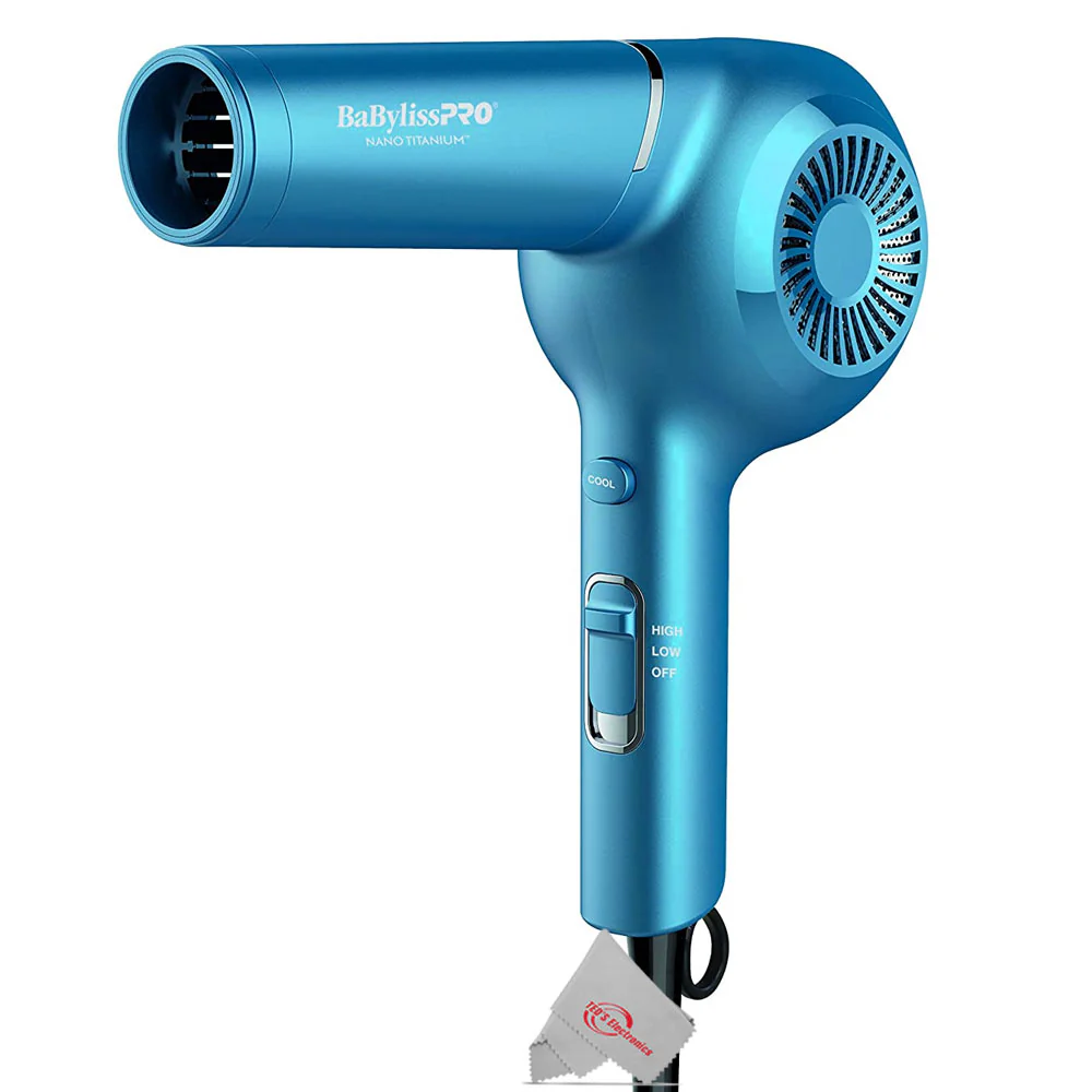 BaByliss Pro Nano Titanium 1" Ultra-Thin Straightener & Pistol-Grip Hair Dryer with Crimper Styling Iron 1½" - Image 4
