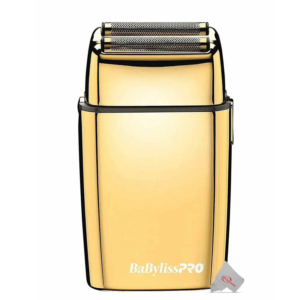 BaByliss Pro Gold FX Boost+ Metal Trimmer + FX02 FXFS2G Metal Double Foil Shaver and Cape - Image 3