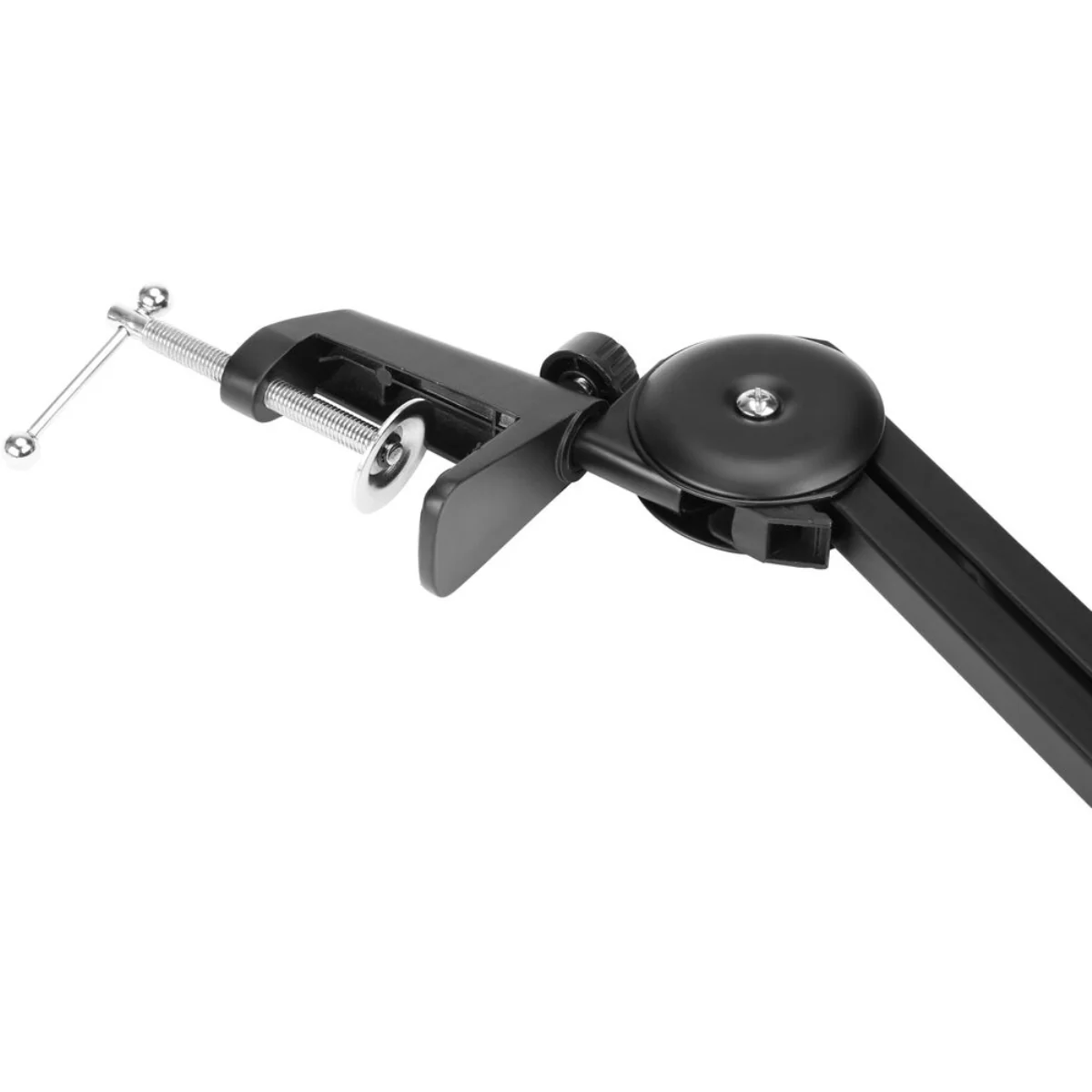 Boya BY-BA20 Aluminum Alloy Desk Holder Microphone Stand Bracket with Desk Mount & 5/8” to 3/8” Screw Heavy-Duty Microphone Arm Stand Adjustable & Foldable for Streaming, Podcast, Video Gaming, Recording - Image 10