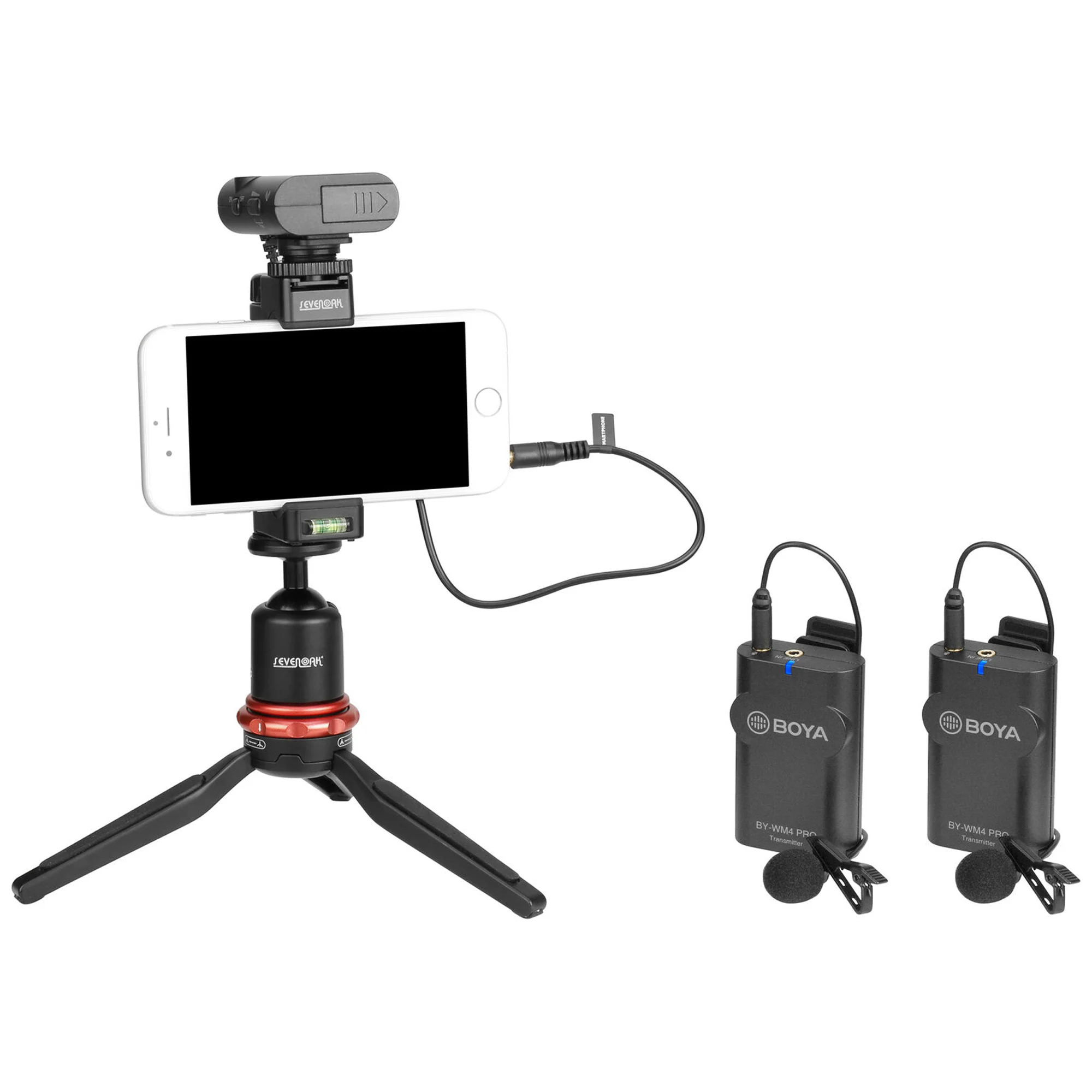 Boya BY-WM4 PRO-K2 Two-Person Digital Camera-Mount Wireless Omni Lavalier Microphone System (2.4 GHz) - Image 10