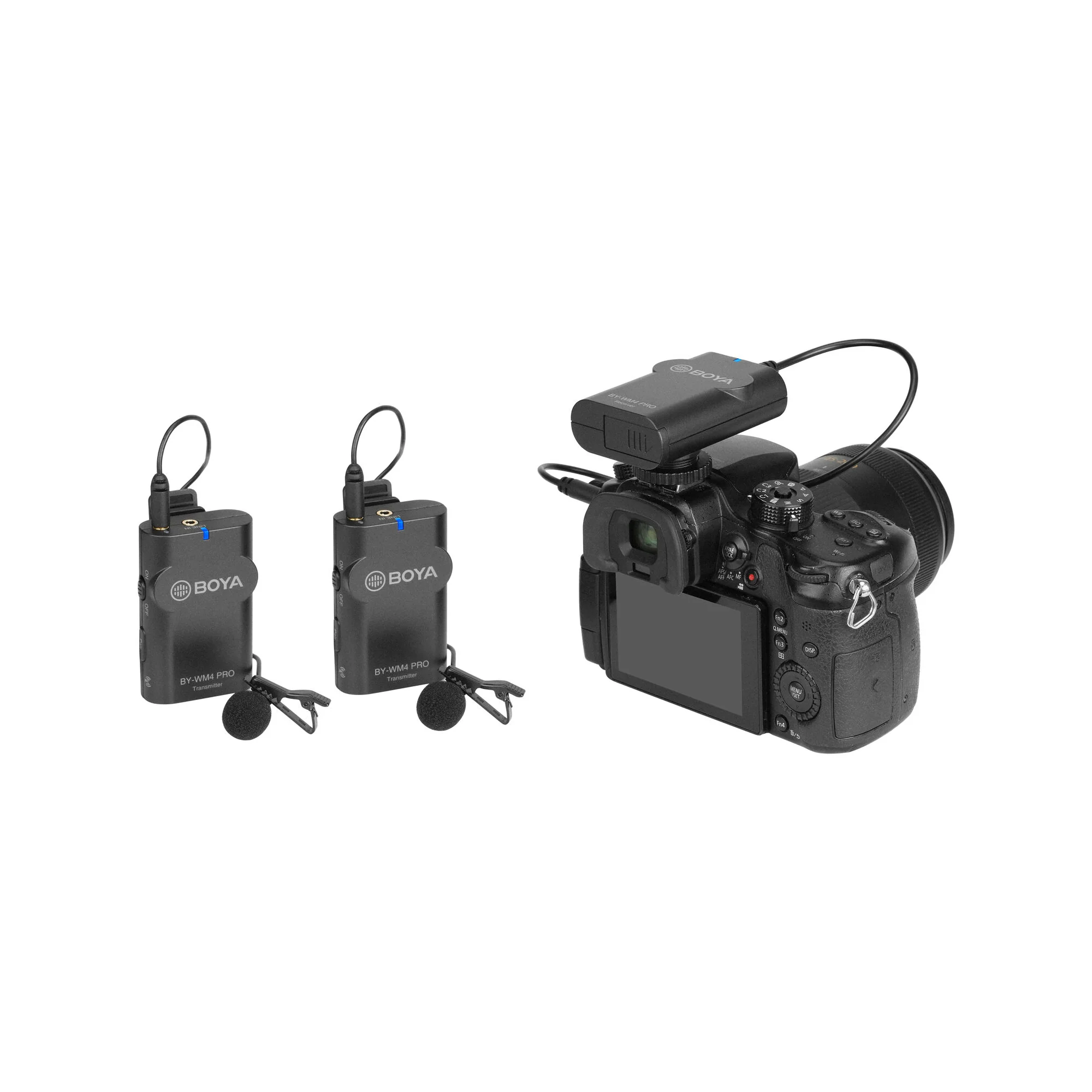 Boya BY-WM4 PRO-K2 Two-Person Digital Camera-Mount Wireless Omni Lavalier Microphone System (2.4 GHz) - Image 5