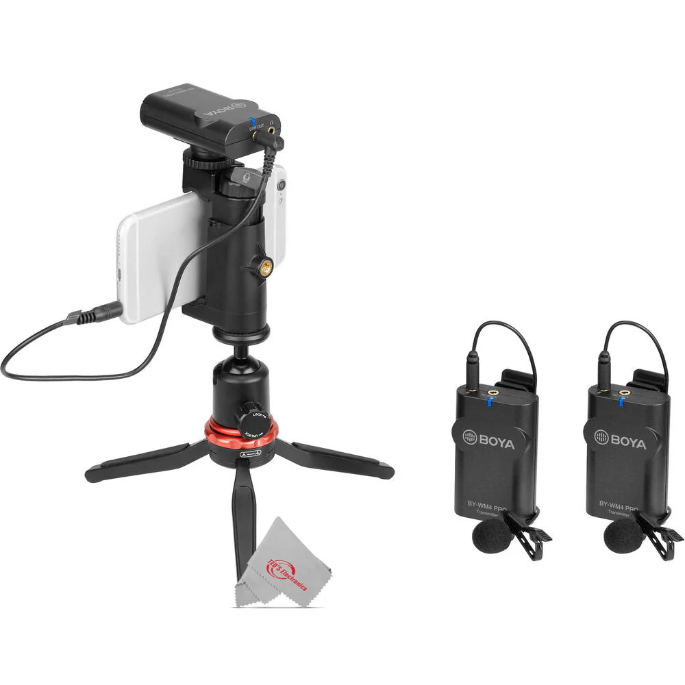 Boya BY-WM4 Pro k2 Dual-Channel Digital Wireless 2 x Omni Lavalier Mic Microphone For 2-Person Videos, Interviews, YouTube - Image 7
