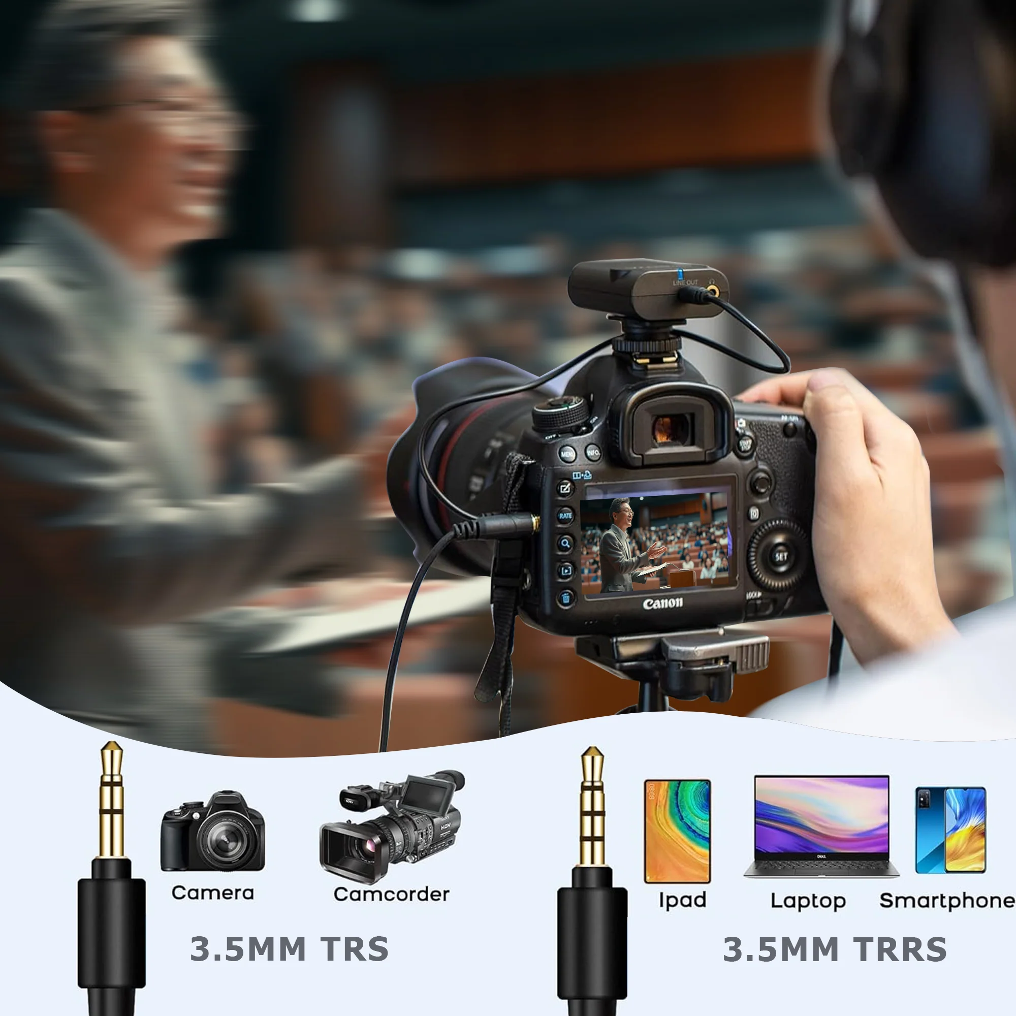 Boya Pro Digital Camera-Mount Wireless Omni Lavalier Microphone System (2.4 GHz) BY-WM4 - Image 5