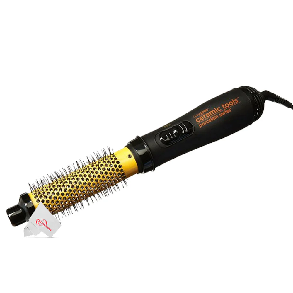 Conair Pro Ceramic Tools Porcelain Series 1.25" Soft-Bristle Hot Air Brush with Conair Pro Black Bird Hair Dryer BB075W and Conair Pro Round Brush 2½" - Image 7