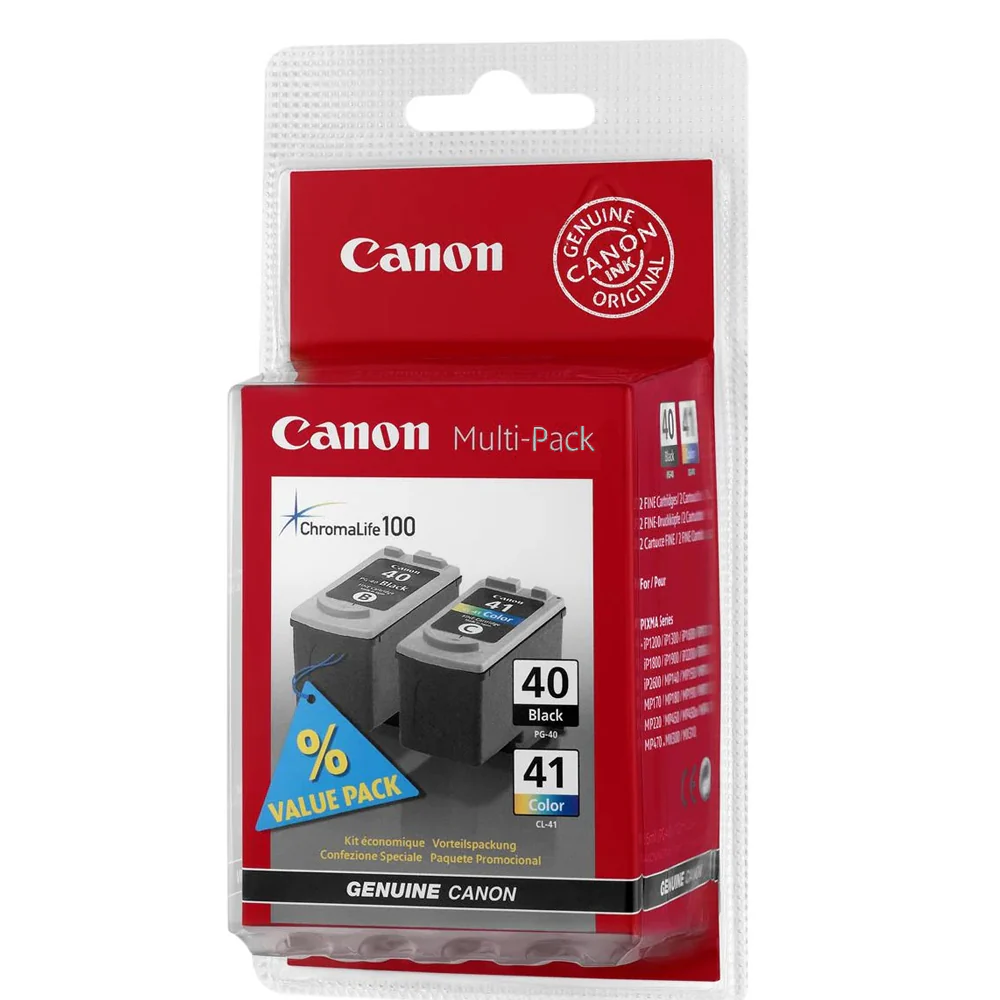 10x Canon Pixma ChromaLife 100 FINE Cartridges PG-40 Black and CL-41 Color Ink for PIXMA - Image 3