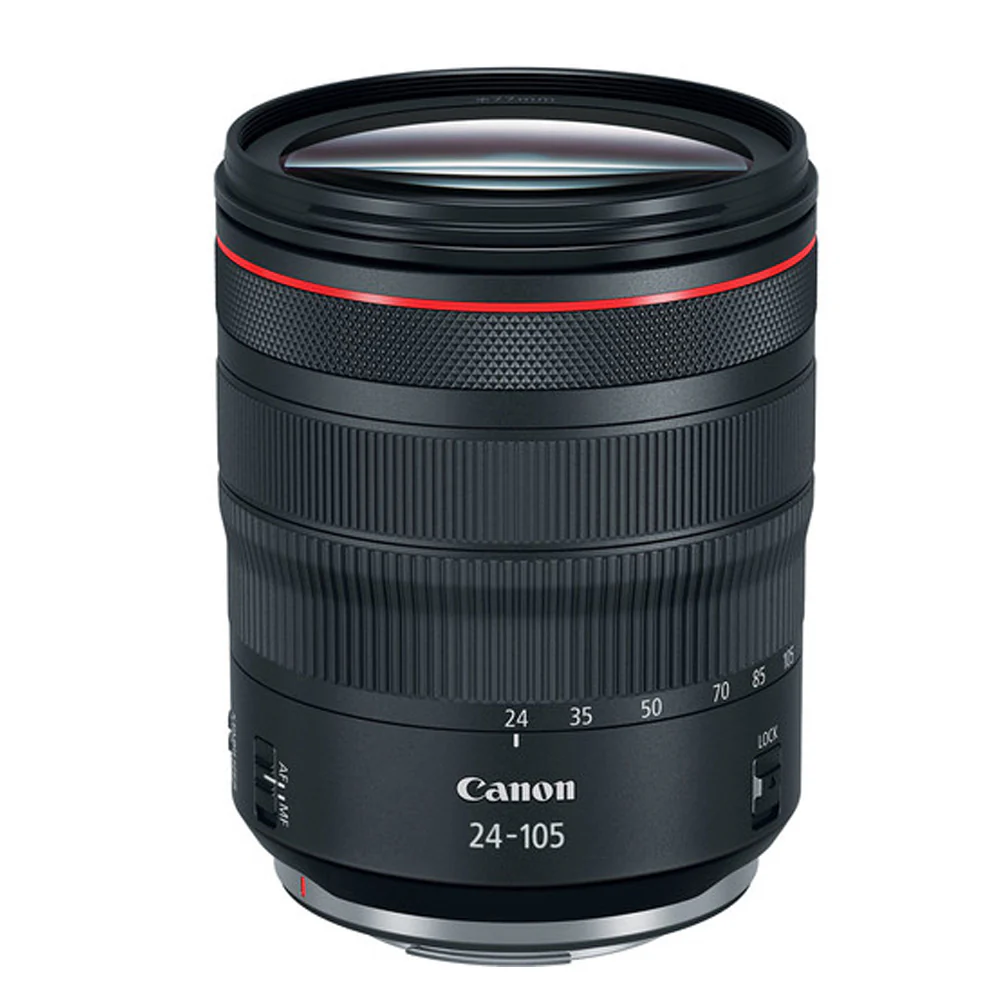 Canon RF 24-105mm f/4L IS USM Lens with 77mm UV Filter Accessory Kit - Image 2