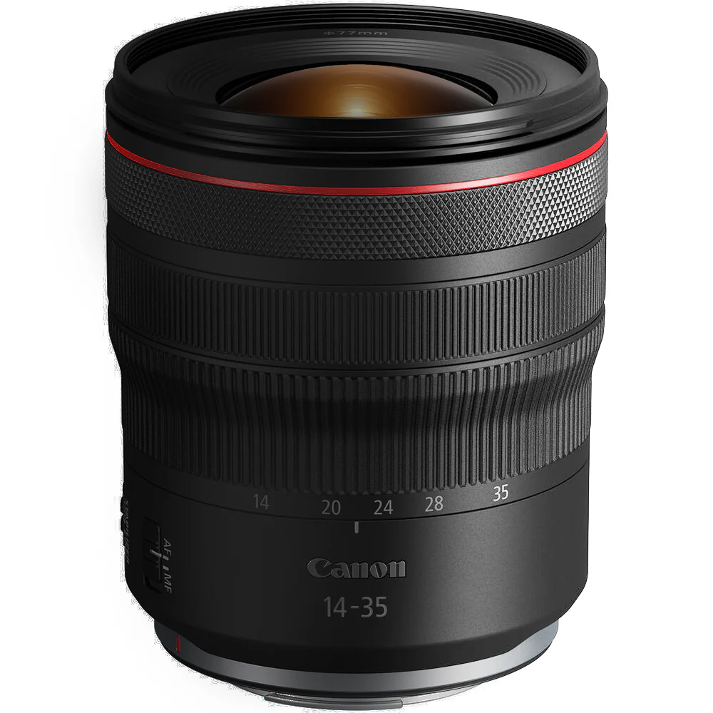 Canon RF 14-35mm f/4 L IS USM Lens with UV Filter and 6" Padded Lens Case - Image 2