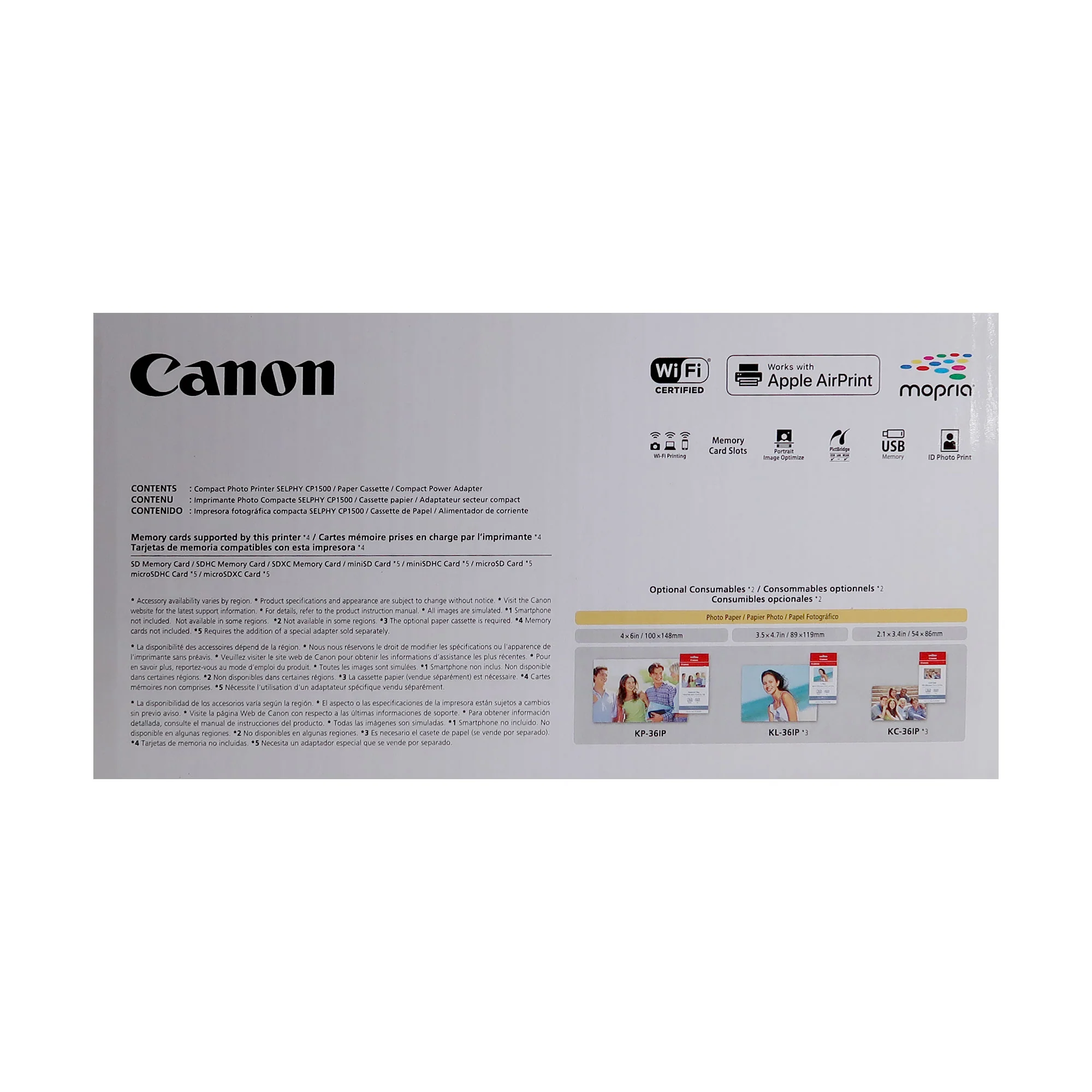Canon SELPHY CP1500 Compact Photo Printer (White) with Canon RP-108 High-Capacity Color Ink and Paper Set for SELPHY CP1000 CP1200 CP1300 CP910 CP820 Printers - Image 9