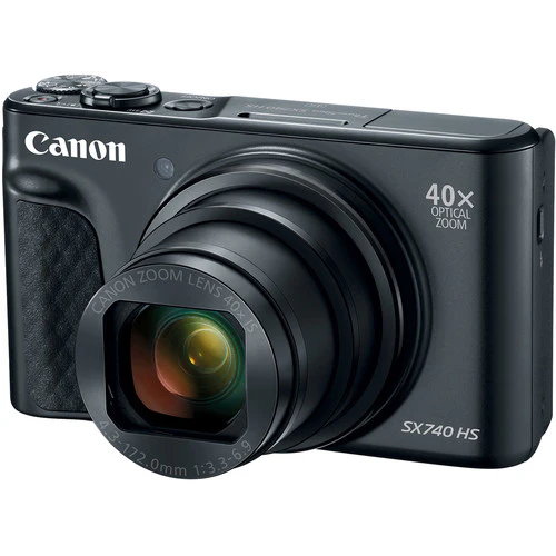 Canon PowerShot SX740 Wi-Fi Digital Camera Black with Replacement Battery and 32GB Memory Card - Image 3