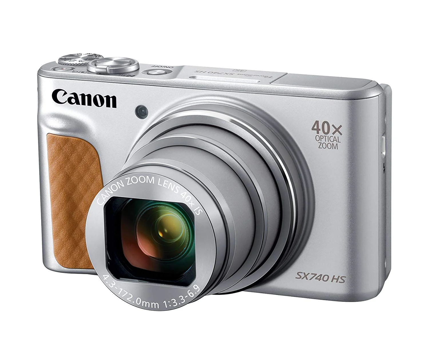 Canon PowerShot SX740 Bluetooth Wi-fi Digital Camera Silver with Replacement Battery - Image 3