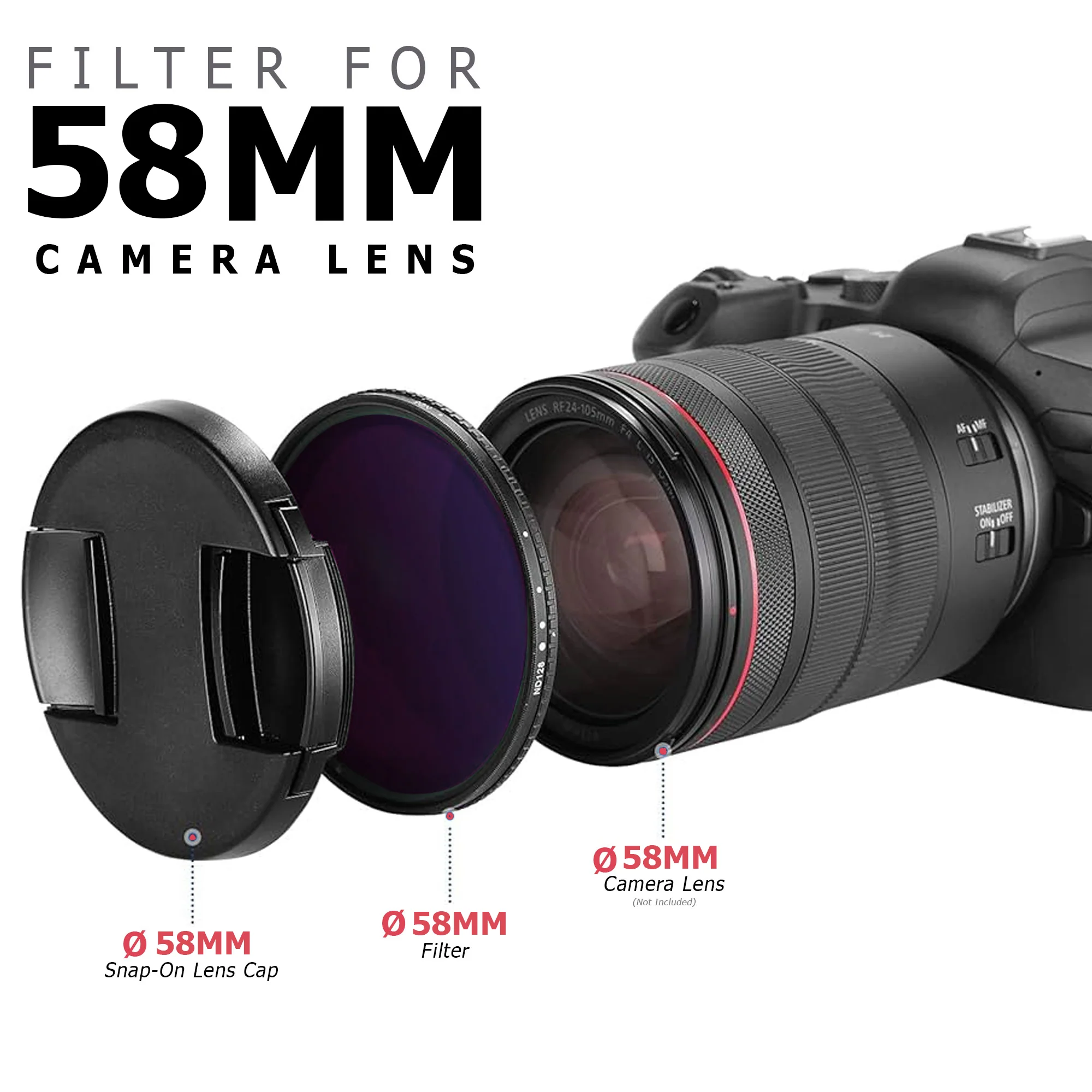 Canon EOS Rebel T7 DSLR Camera with EF-S 18-55mm f/3.5-5.6 IS II Lens, Memory Cards, Filters, Battery, Bag & More - Image 2