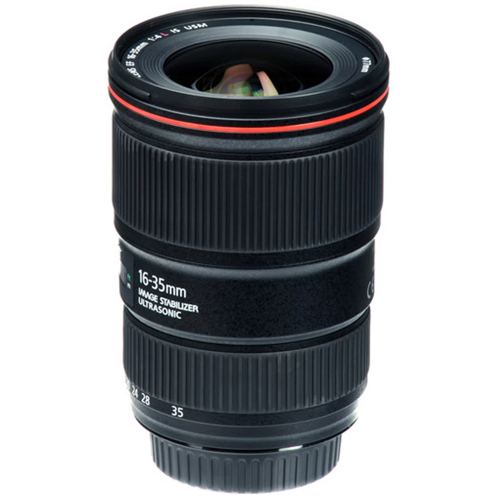 Canon EF 16-35mm f/4L IS USM Lens Bundle for EOS R Cameras – Includes Adapter, 77mm Filters, Lens Hood, Case & Cleaning Kit - Image 2