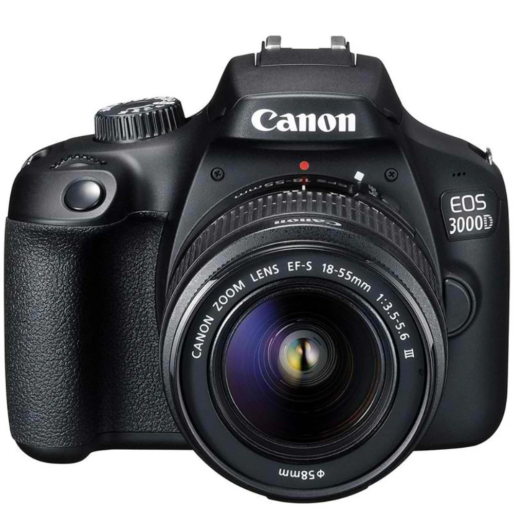 Canon EOS 3000D 18MP DSLR Camera with EF-S 18-55mm III f/3.5-5.6 Lens Photography Accessory Bundle - Image 2