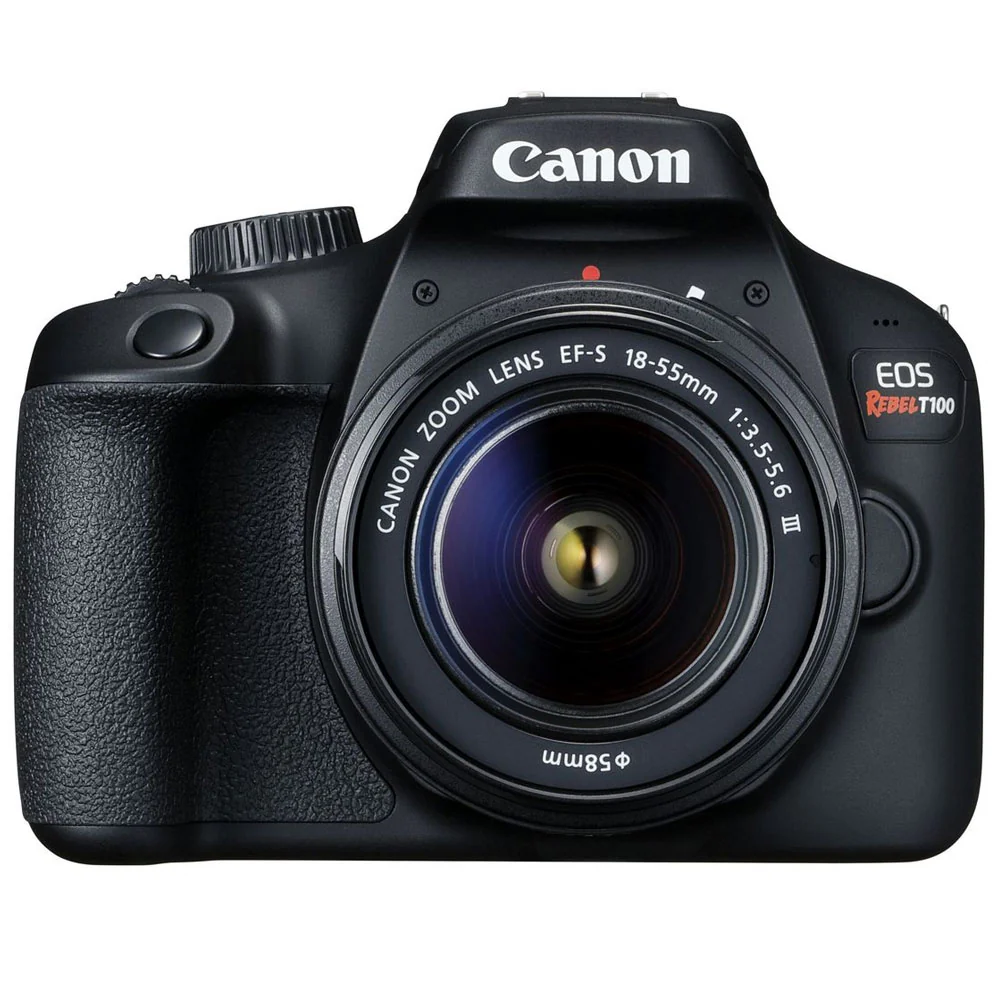 Canon EOS Rebel T100 with EF-S 18-55mm f/3.5-5.6 III Lens REFURBISHED All You Need Accessory Bundle - Image 2