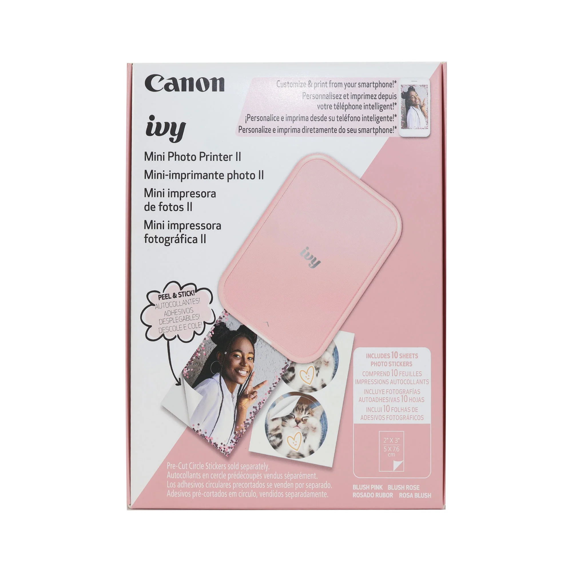 Canon IVY 2 Mini Photo Printer (Blush Pink) - Image 6