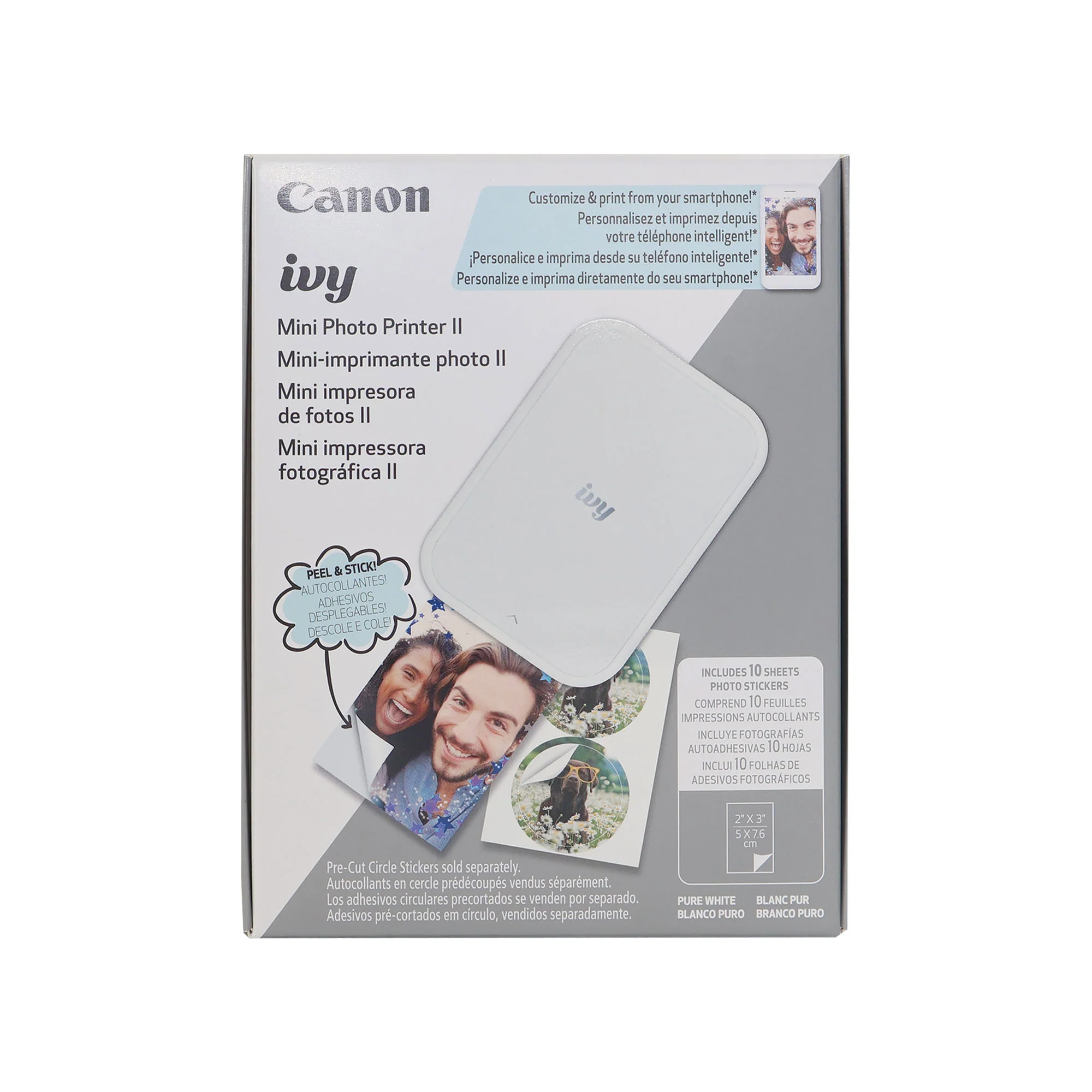 Canon IVY 2 Mini Photo Printer (Pure White) - Image 7