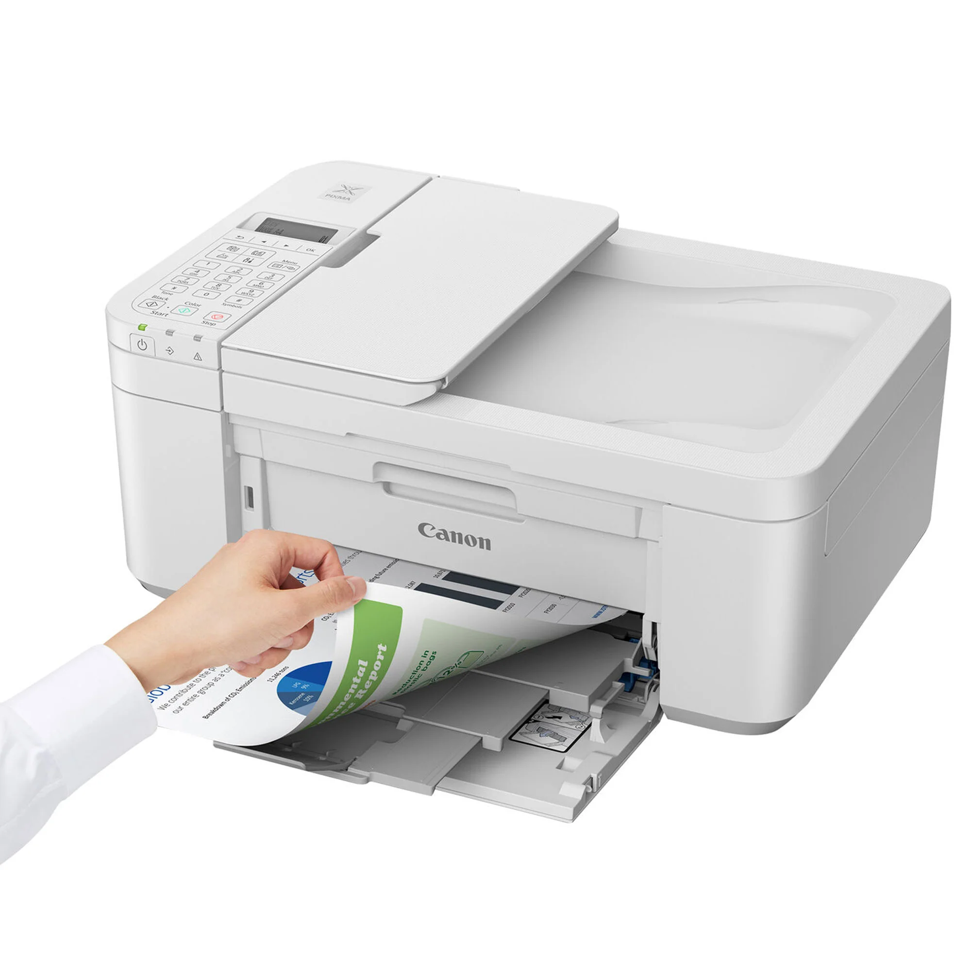 Canon PIXMA TR4720 Wireless All-in-One Printer (White) - Image 5