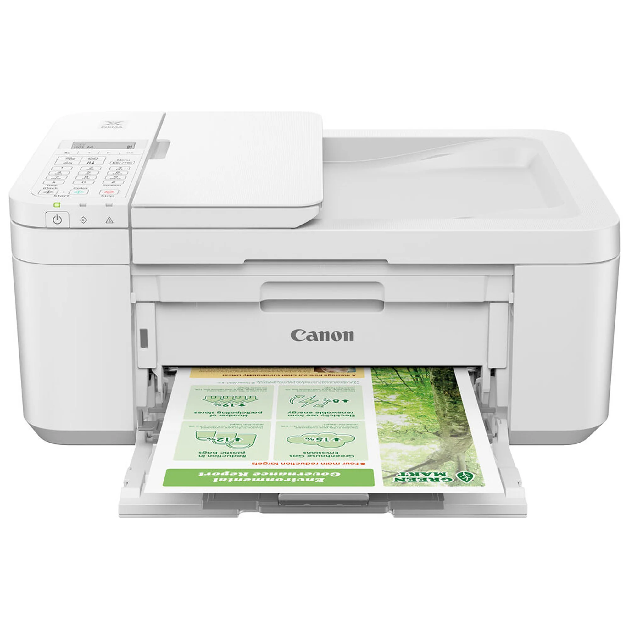 Canon PIXMA TR4720 Wireless All-in-One Printer (White) with 10FT Angle USB 2.0 Certified 480MBPS Type A Male To B Male Cable - Image 3
