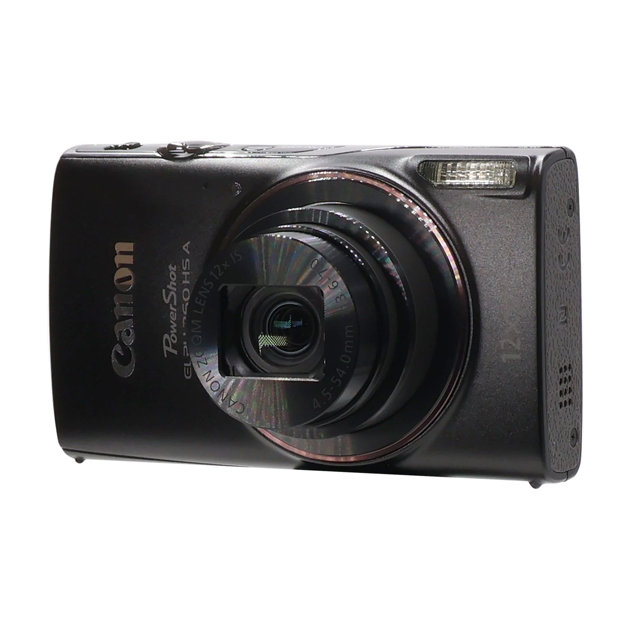 Canon PowerShot ELPH 360 HS A Digital Camera (Black) with Case, 64GB MicroSD, Card Wallet, Tripod, Flash, Battery, Cleaning Kit - Image 4