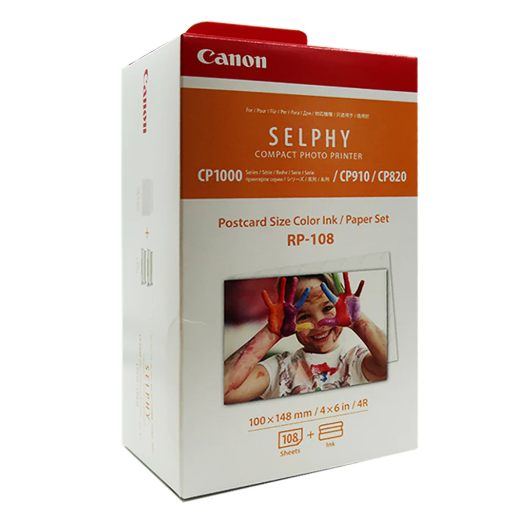 Canon SELPHY CP1500 Compact Photo Printer (Black) with Canon RP-108 High-Capacity Color Ink - Image 10