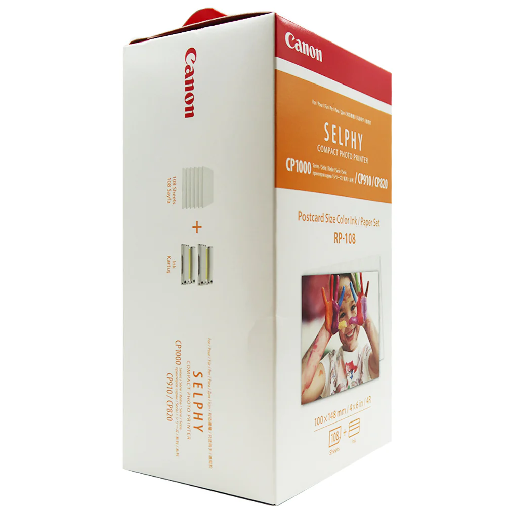 Canon SELPHY CP1500 Compact Photo Printer (Black) with Canon RP-108 High-Capacity Color Ink - Image 11