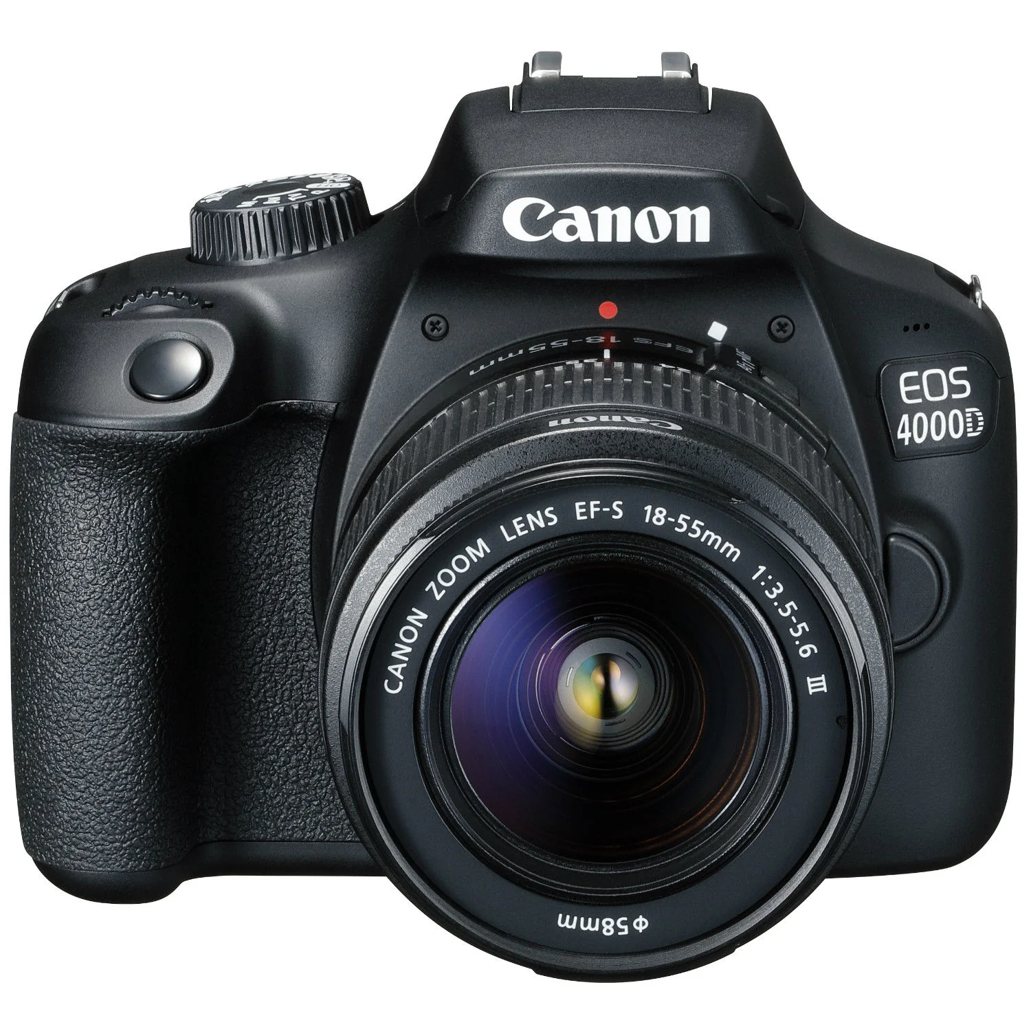 Canon EOS 4000D Digital SLR Camera with Canon EF-S 18-55mm III f/3.5-5.6 Camera Lens Accessory Bundle - Image 2