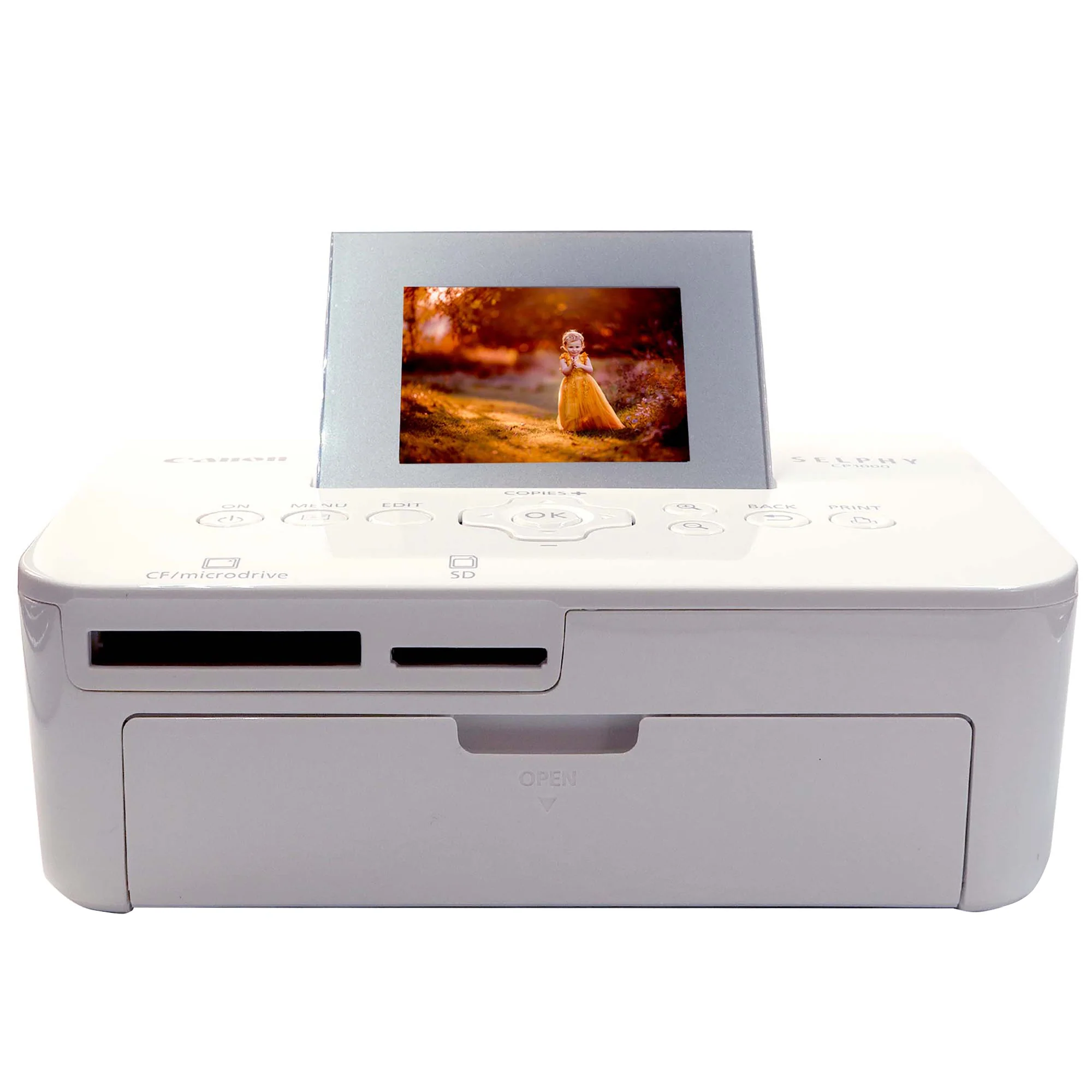 Canon Selphy CP1000 Compact Photo Printer White + 3pc Canon KP-108IN 4x6 Paper Set Accessory Kit - Image 2
