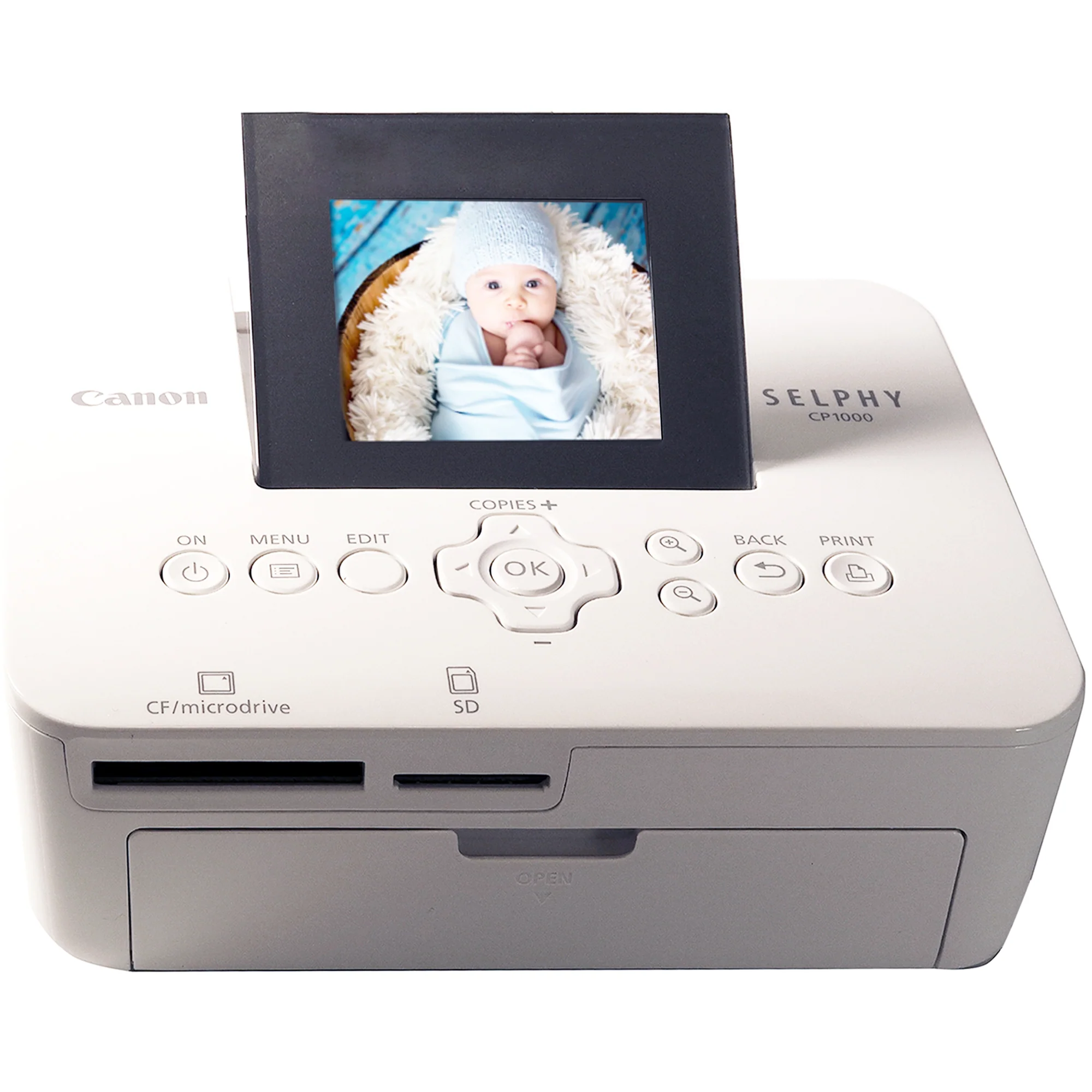 Canon Selphy CP1000 Compact Photo Printer White with 2pcs KP-108IN 4x6 Paper Set 3115B001 - Image 3