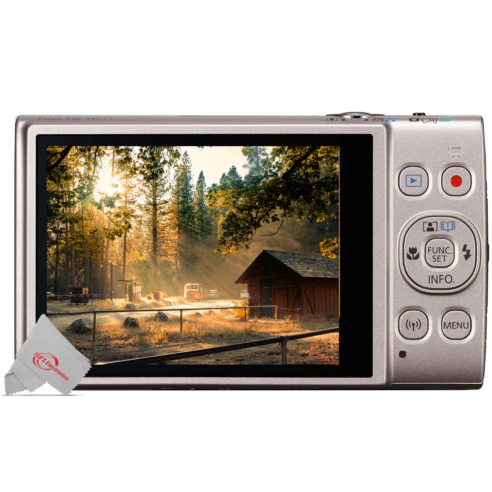 Canon PowerShot IXUS 285 / ELPH 360 HS 12X Optical Zoom Digital Camera (Silver) - Image 4