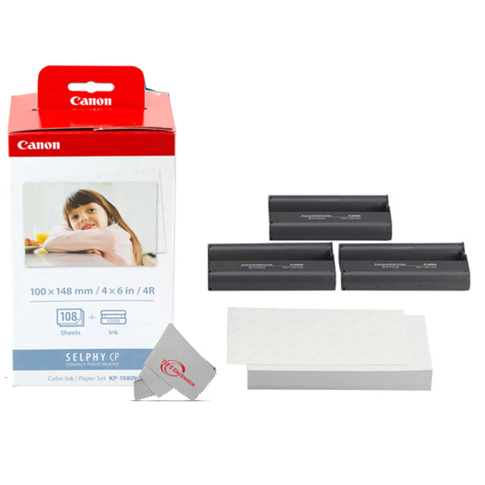 8x Canon KP-108IN Selphy Color Ink 4x6 Paper Set 3115B001 for SELPHY CP910 CP899 - Image 2
