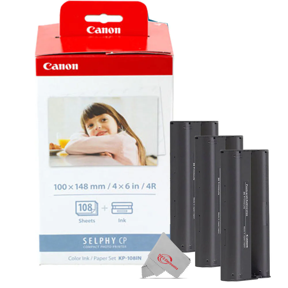 8x Canon KP-108IN Selphy Color Ink 4x6 Paper Set 3115B001 for SELPHY CP910 CP899 - Image 3