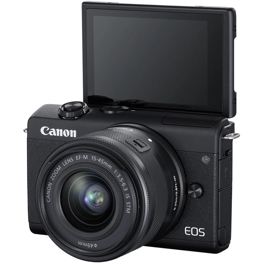 Canon EOS M200 Mirrorless Digital Camera with 15-45mm lens BLACK - Image 3