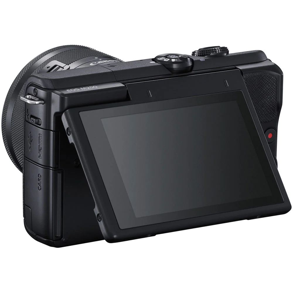 Canon EOS M200 Mirrorless Digital Camera with 15-45mm lens BLACK - Image 4