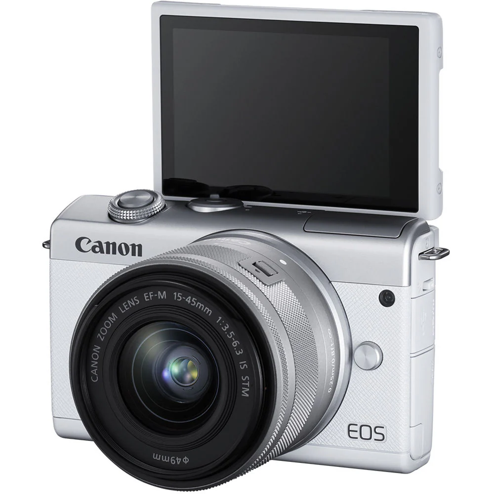 Canon EOS M200 Mirrorless Digital Camera with 15-45mm lens WHITE - Image 5