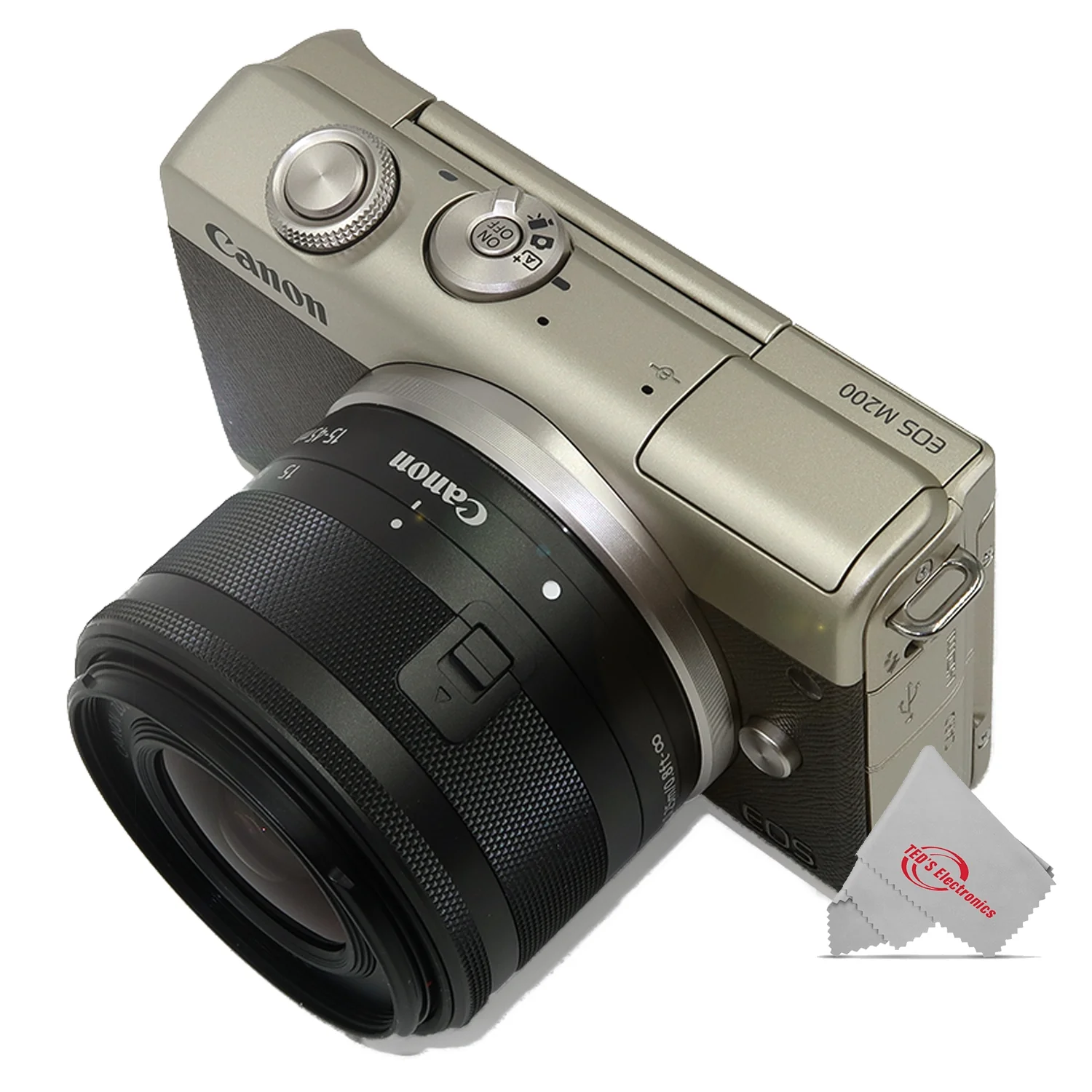 Canon EOS M200 Mirrorless Digital Camera with 15-45mm lens Gold Limited Edition - Image 4