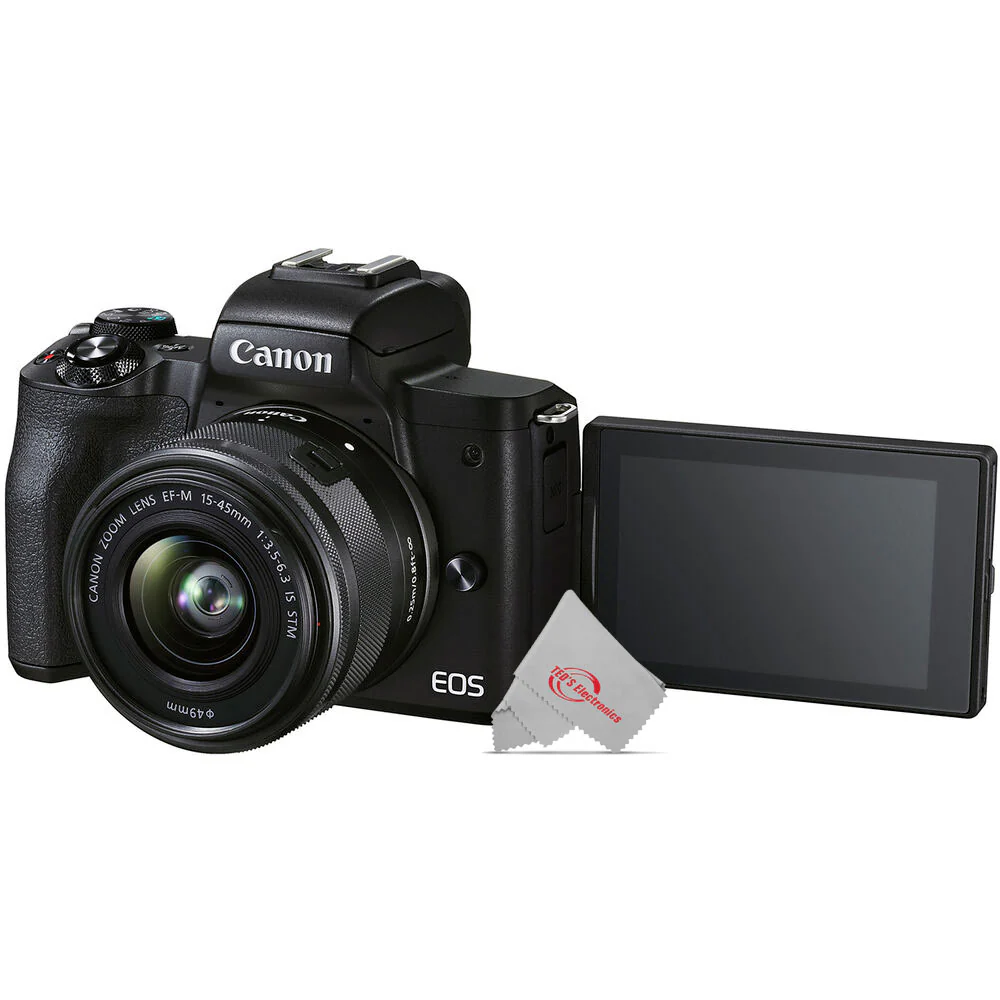 Canon EOS M50 Mark II Mirrorless Digital Camera with 15-45mm Lens (Black) - Image 4